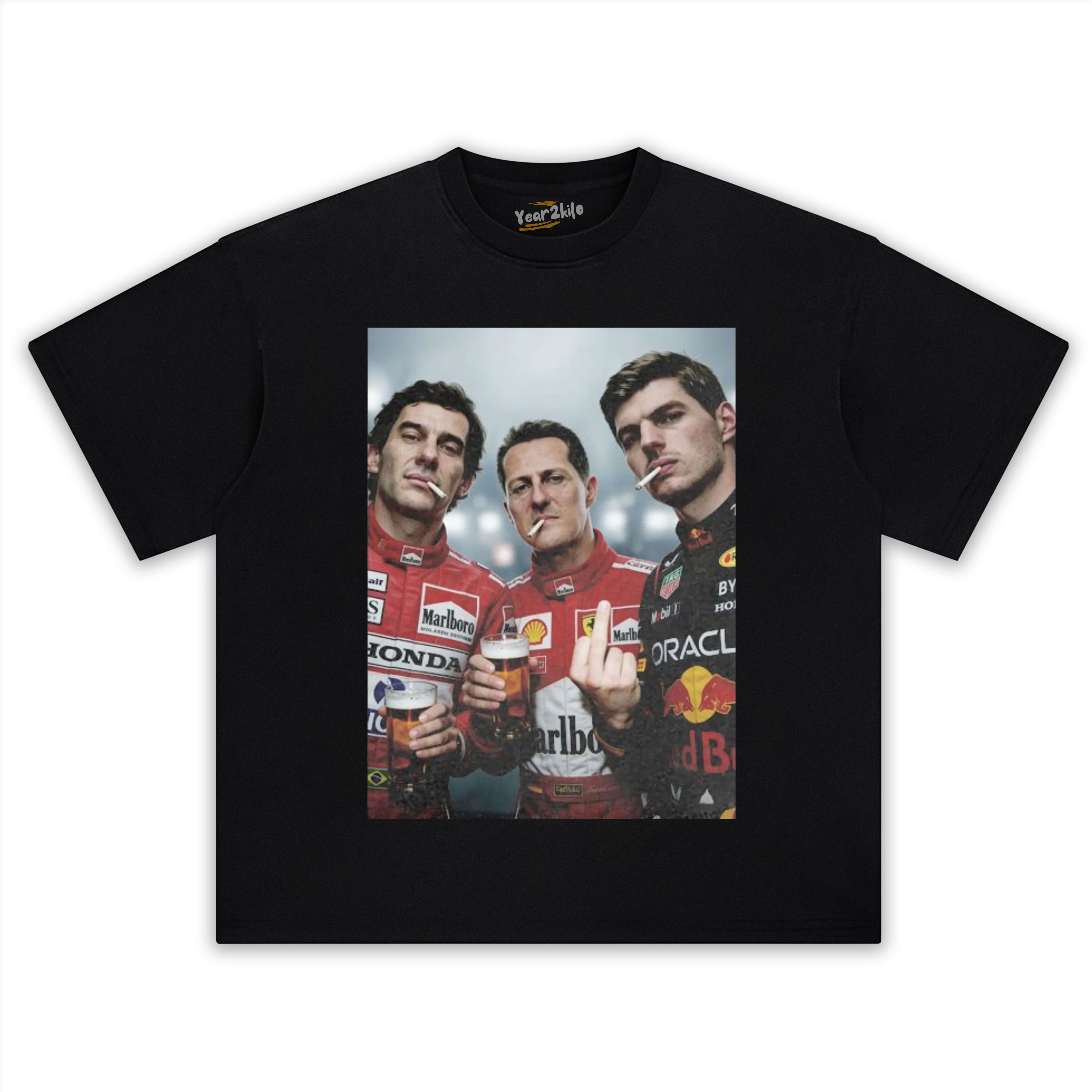 F1 THREE KINGS TOGETHER SENNA V2 TANK TOP & TEE & LONG SLEEVE & LAYERED LS & HOODIE