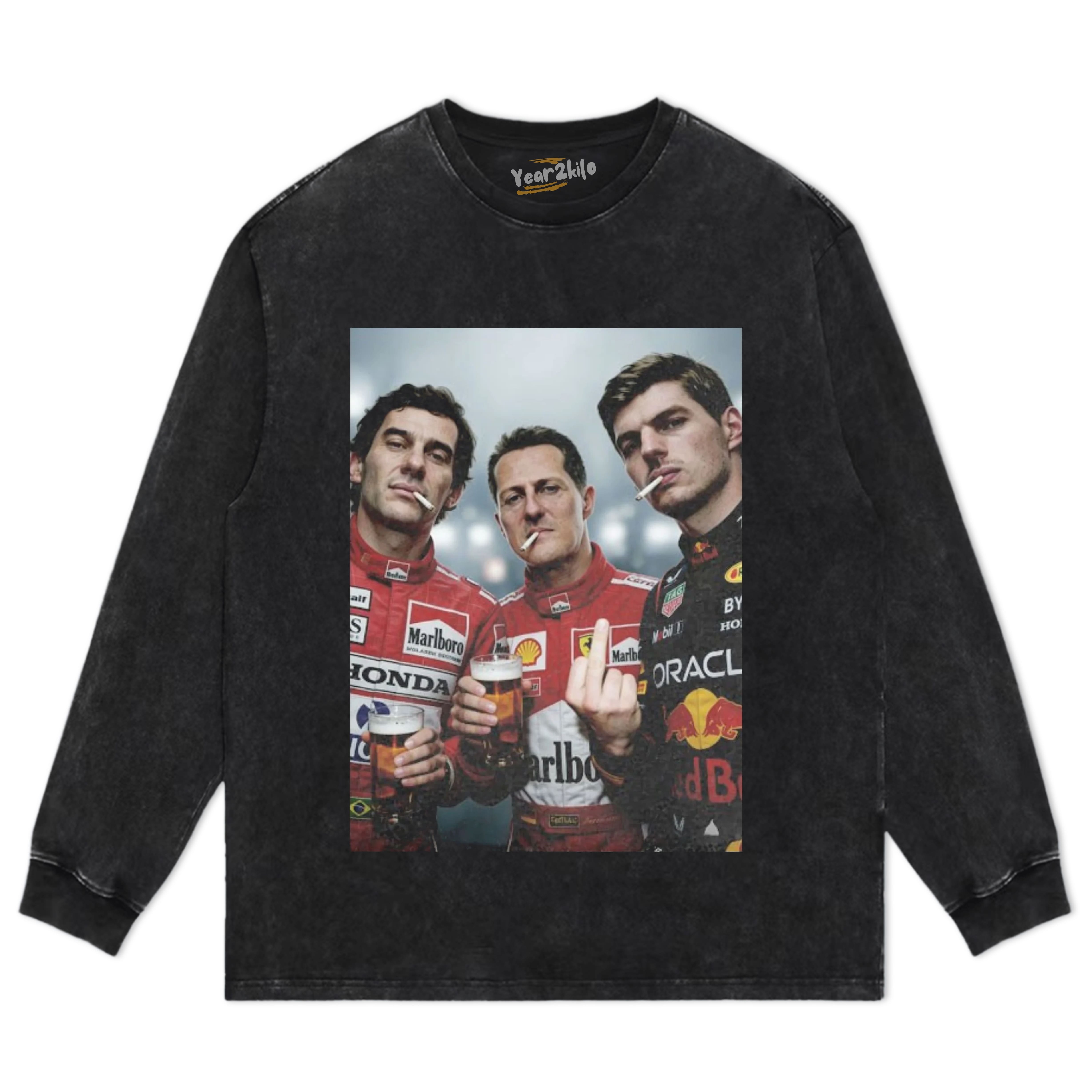 F1 THREE KINGS TOGETHER SENNA V2 TANK TOP & TEE & LONG SLEEVE & LAYERED LS & HOODIE