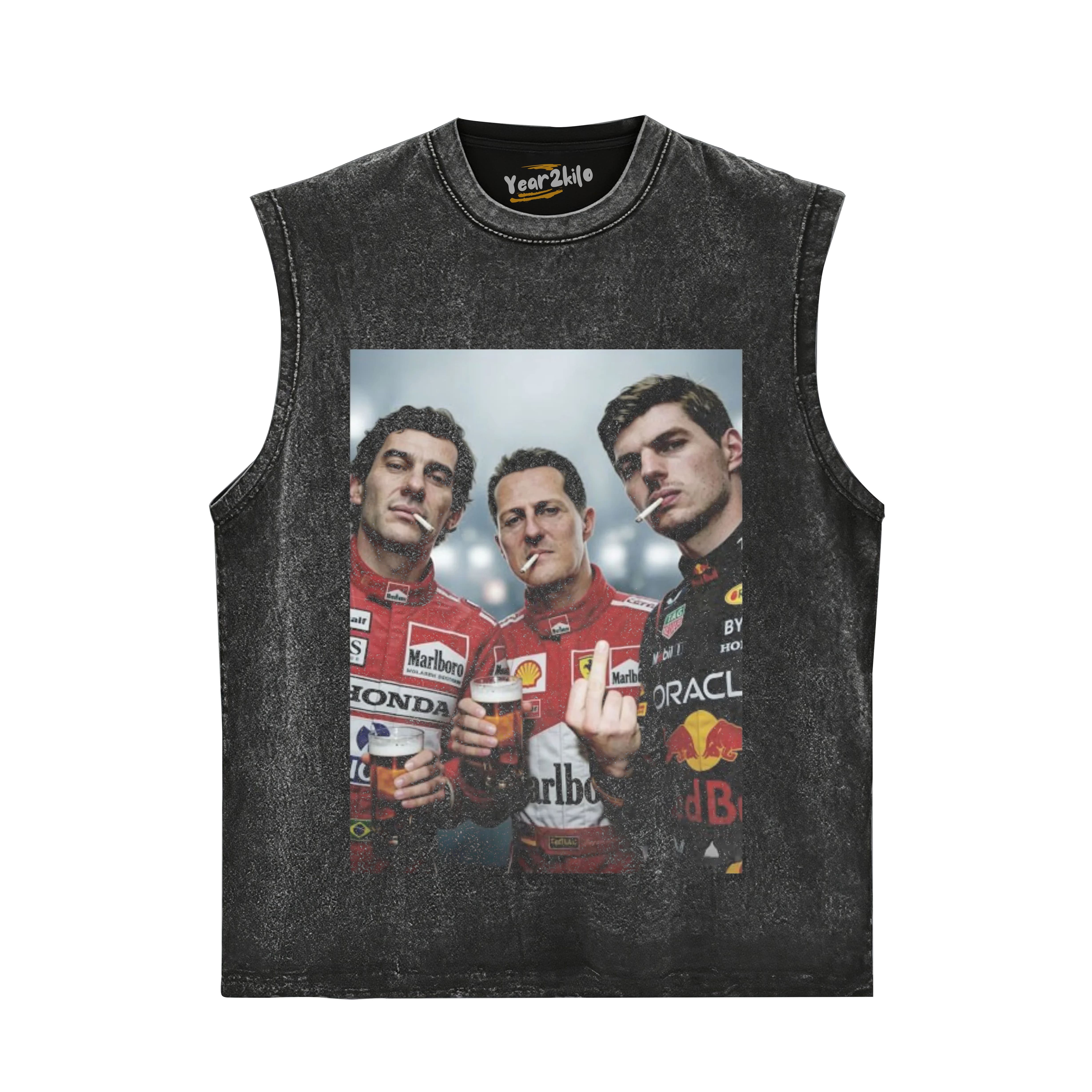 F1 THREE KINGS TOGETHER SENNA V2 TANK TOP & TEE & LONG SLEEVE & LAYERED LS & HOODIE