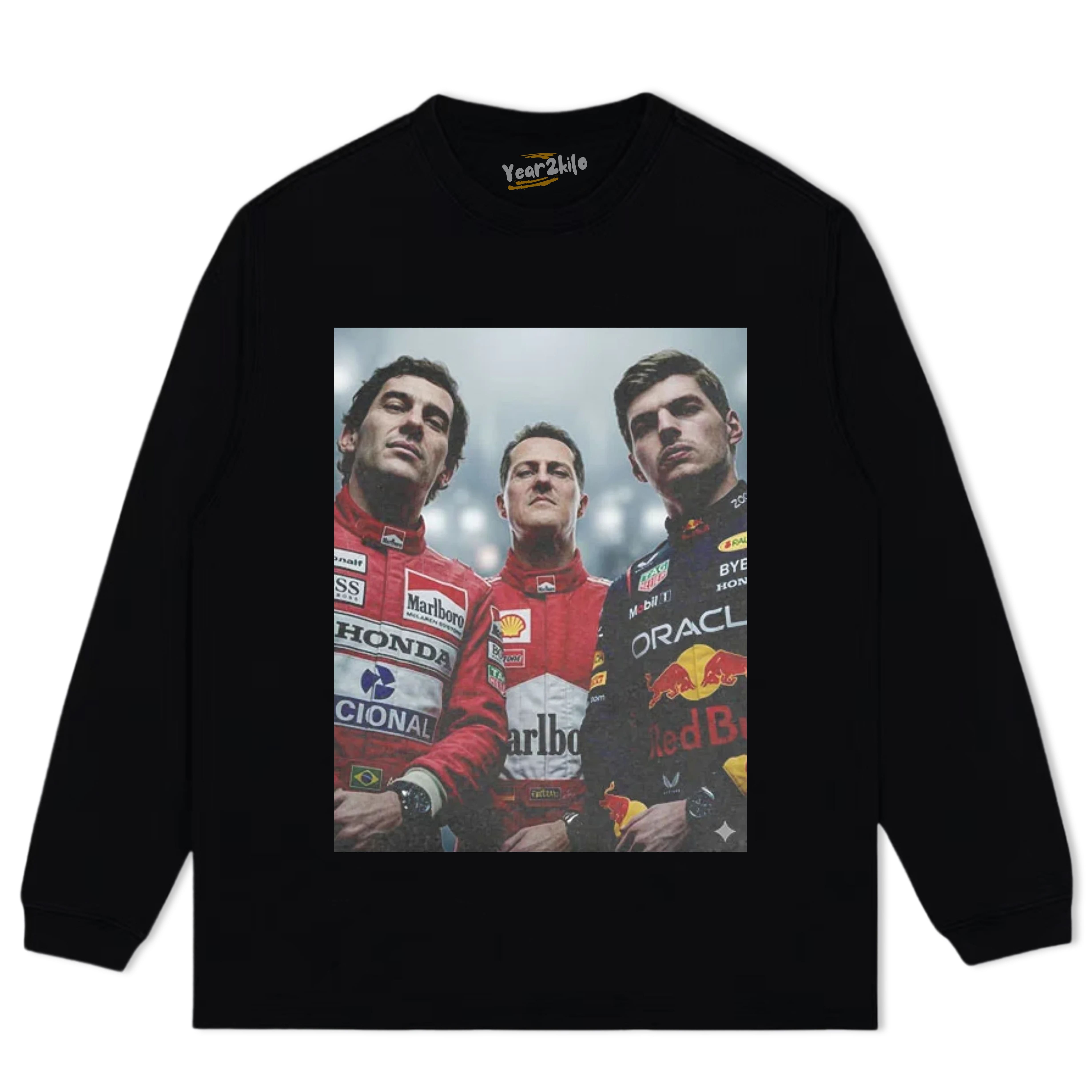 F1 THREE KINGS TOGETHER SENNA V3 TANK TOP & TEE & LONG SLEEVE & LAYERED LS & HOODIE
