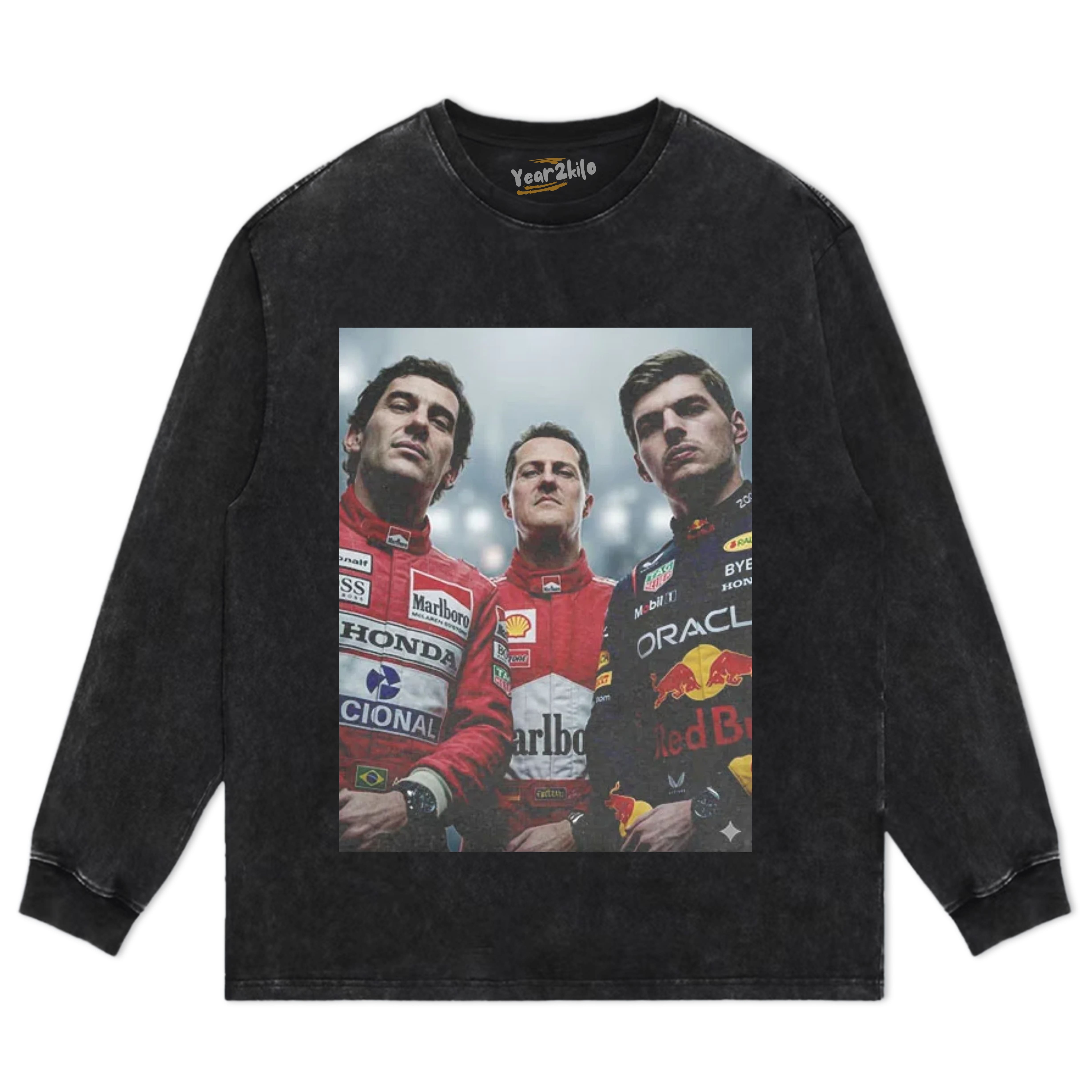 F1 THREE KINGS TOGETHER SENNA V3 TANK TOP & TEE & LONG SLEEVE & LAYERED LS & HOODIE