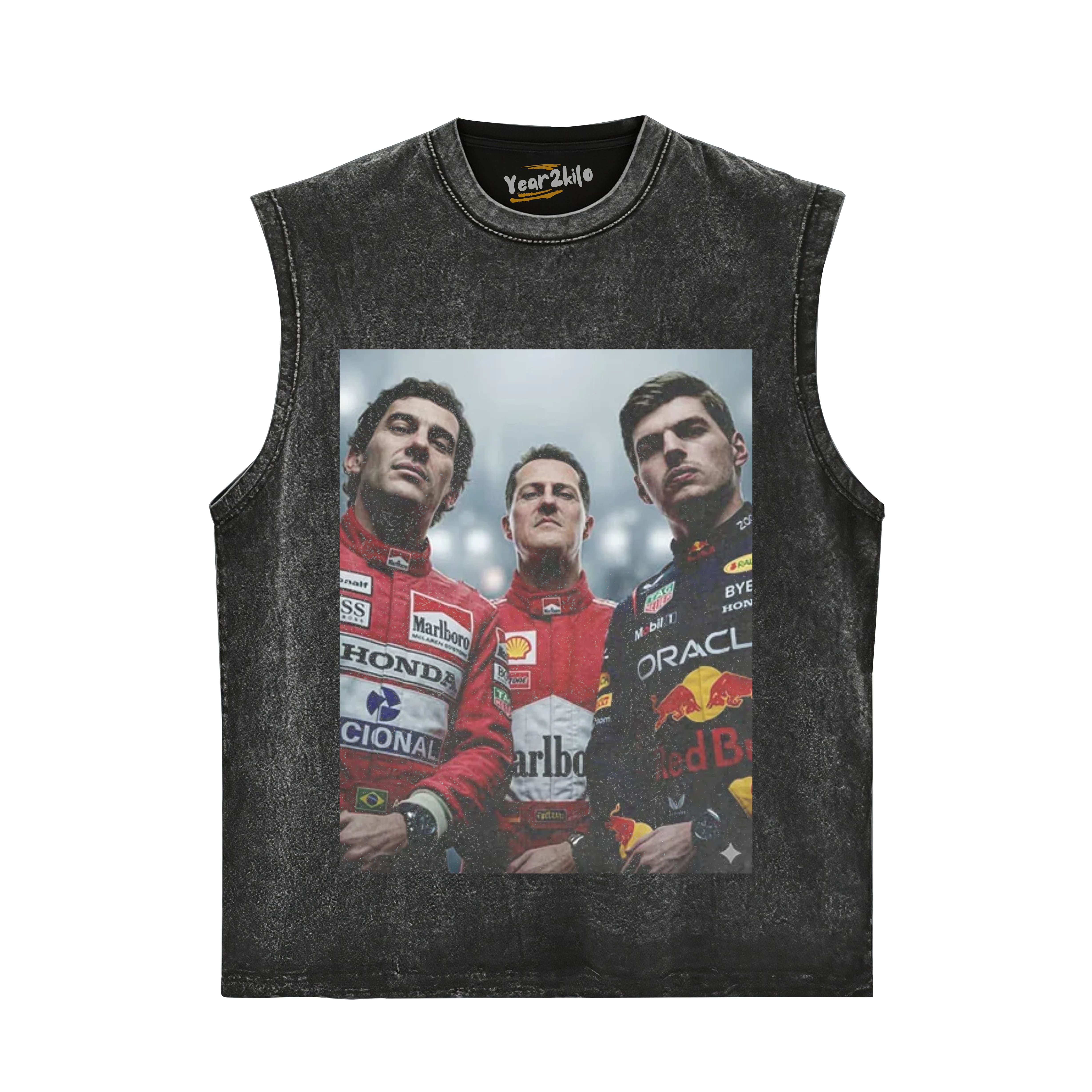 F1 THREE KINGS TOGETHER SENNA V3 TANK TOP & TEE & LONG SLEEVE & LAYERED LS & HOODIE