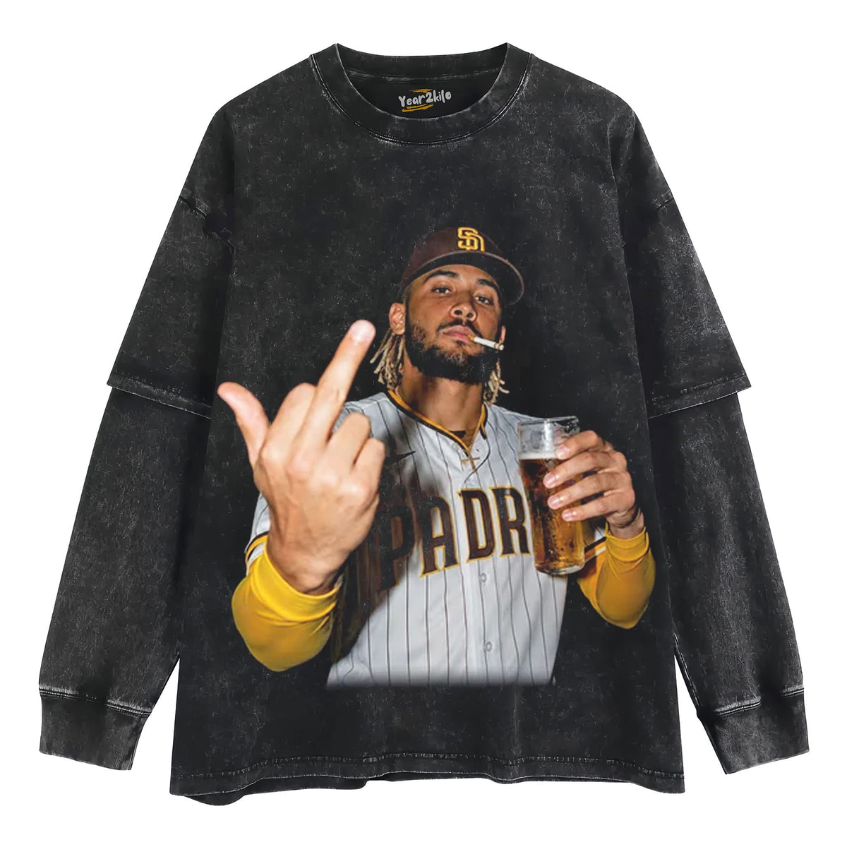 FERNANDO TATIS JR. MIDDLE FINGER TANK TOP & TEE & LONG SLEEVE & LAYERED LS & HOODIE