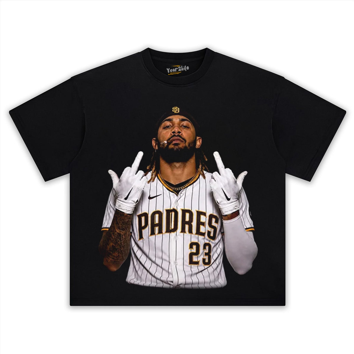FERNANDO TATIS JR. MIDDLE FINGER V2 TANK TOP & TEE & LONG SLEEVE & LAYERED LS & HOODIE