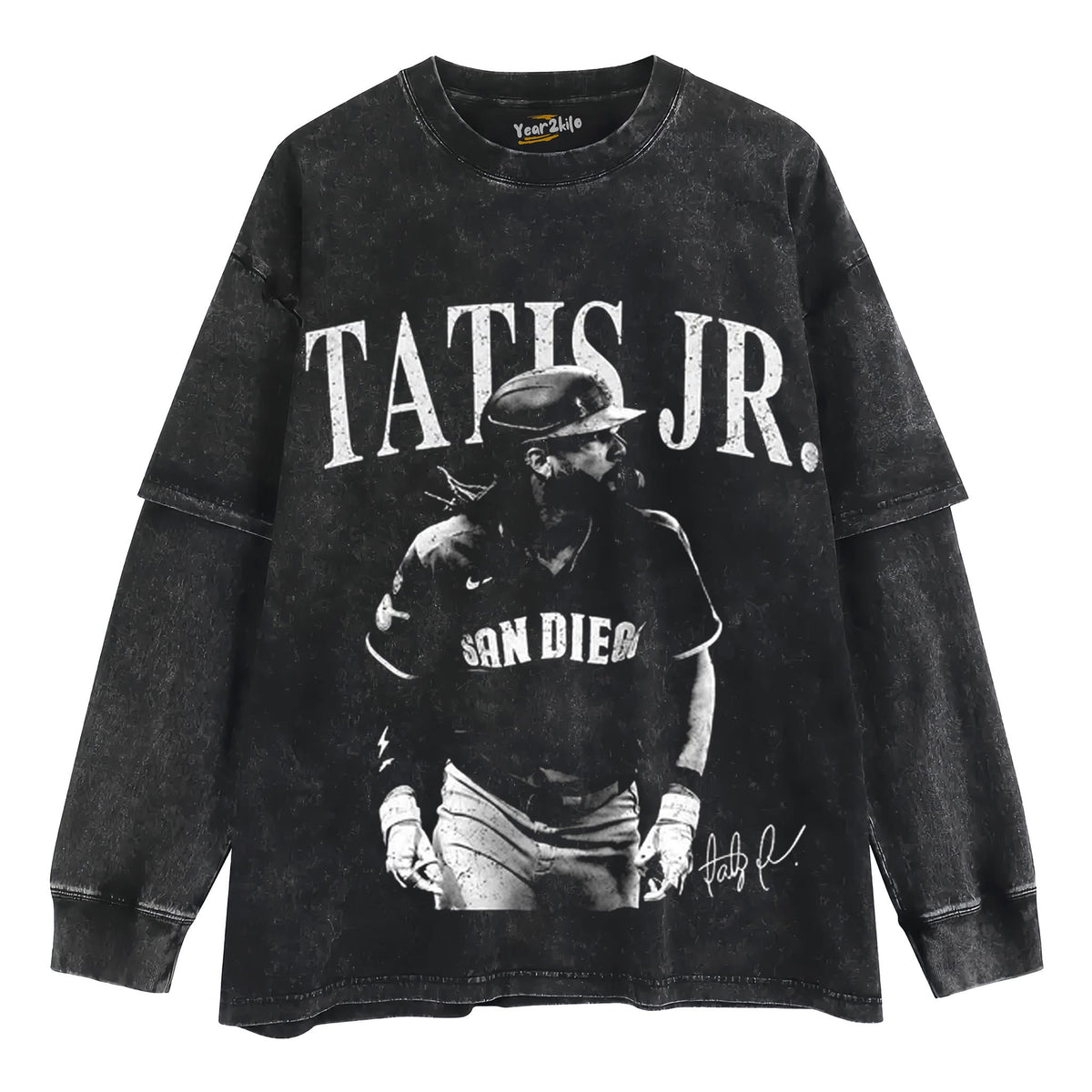 FERNANDO TATIS JR SAN DIEGO BASEBALL VINTAGE TANK TOP & TEE & LONG SLEEVE & LAYERED LS & HOODIE