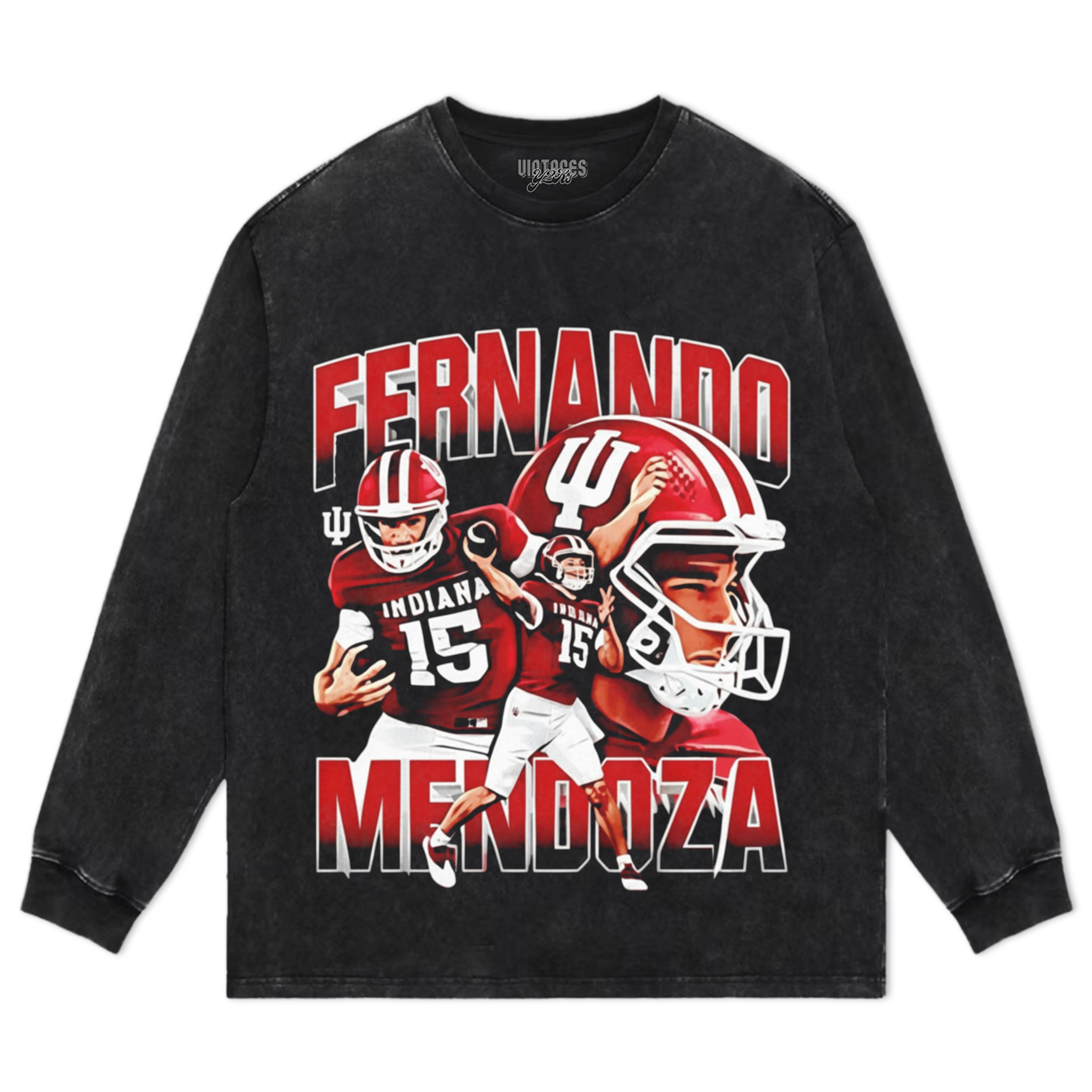 FERNANDO MENDOZA INDIANA HOOSIERS FOOTBALL TEE & LS & HOODIE