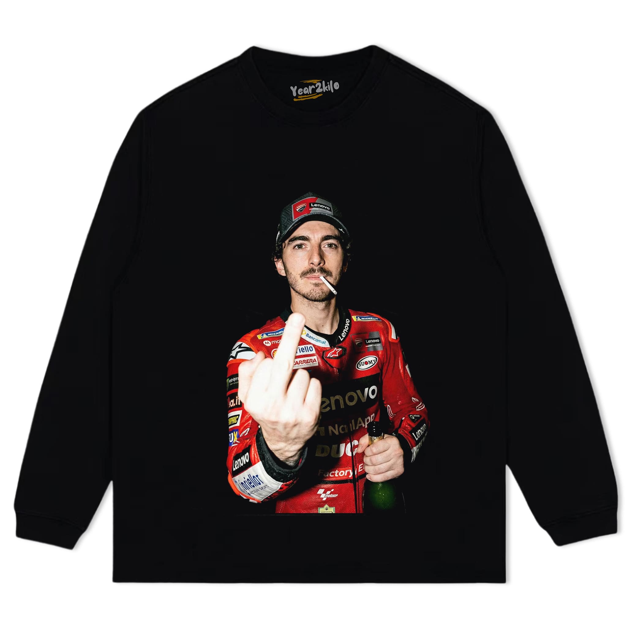 FRANCESCO PECCO BAGNAIA MOTOGP V1 TANK TOP & TEE & LONG SLEEVE & LAYERED LS & HOODIE