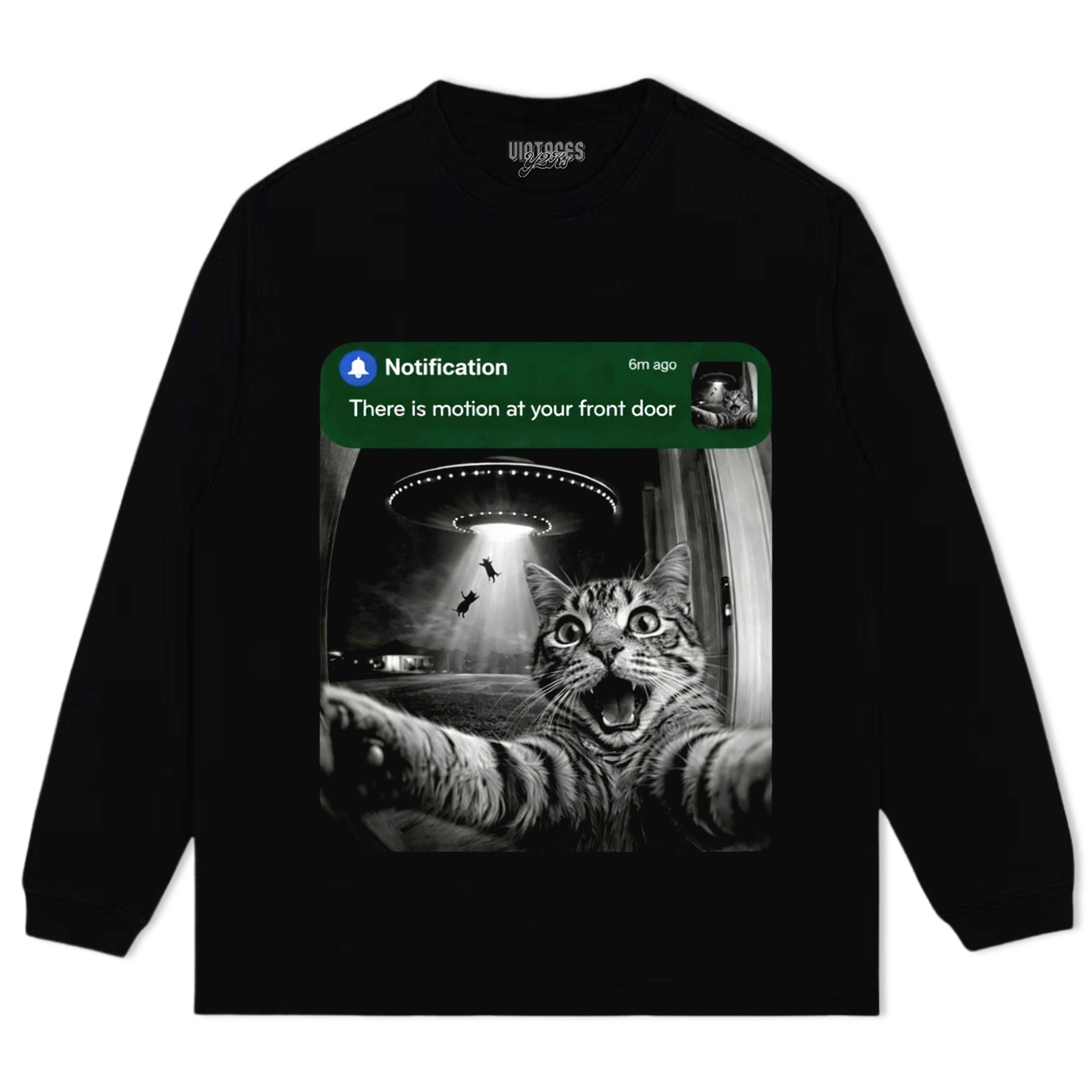 FRONT DOOR RACCOON CAT SURPRISE VISITOR TEE & LS & HOODIE
