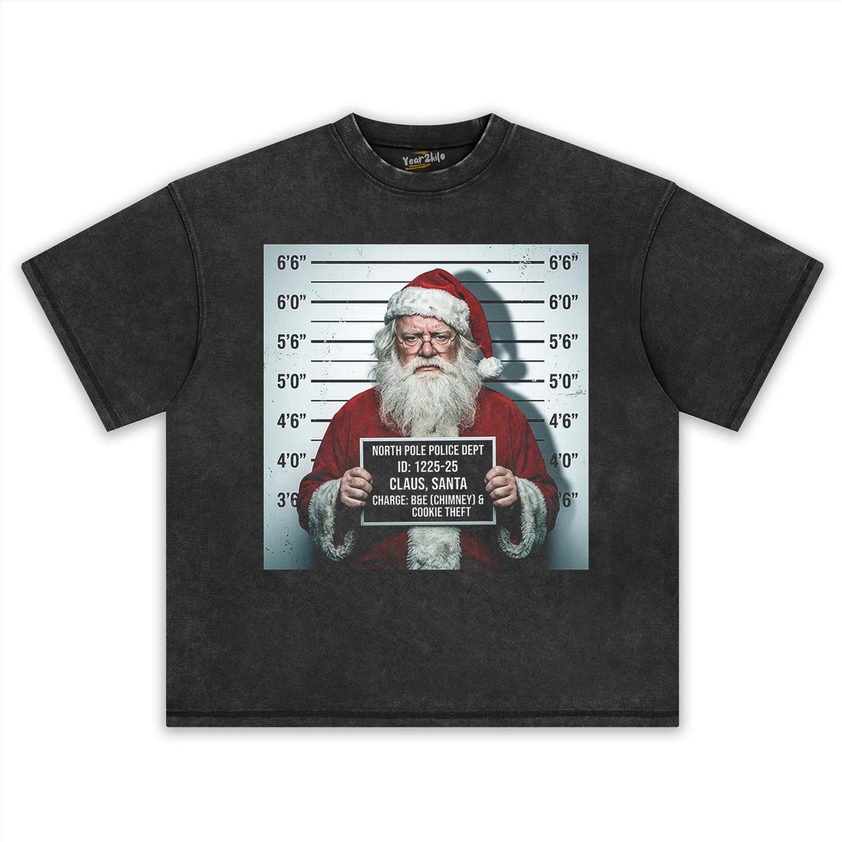 FUNNY CHRISTMAS ARRESTED SANTA TANK TOP & TEE & LONG SLEEVE & LAYERED LS & HOODIE