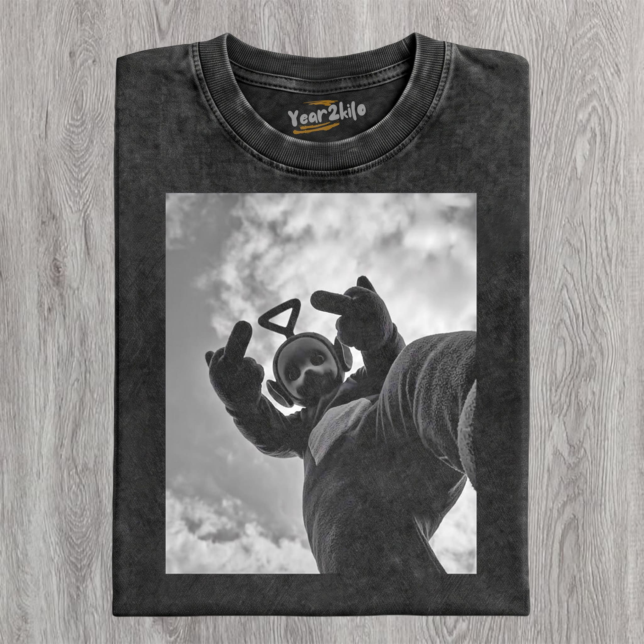 FUNNY TELETUBBIES MIDDLE FINGER TANK TOP & TEE & LONG SLEEVE & LAYERED LS & HOODIE