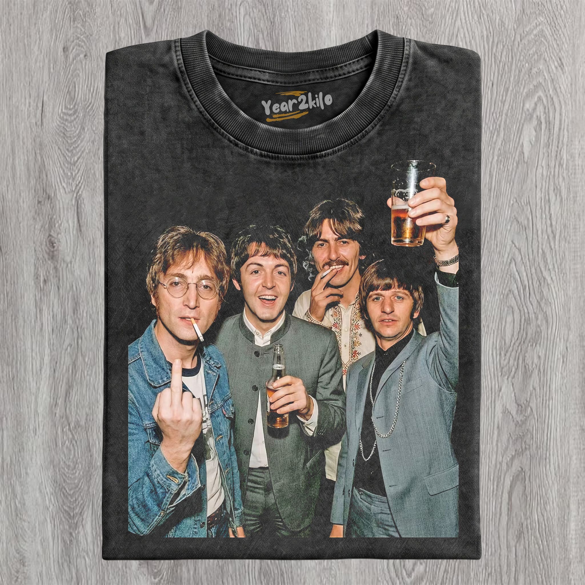 FUNNY THE BEATLES VINTAGE V1 TANK TOP & TEE & LONG SLEEVE & LAYERED LS & HOODIE