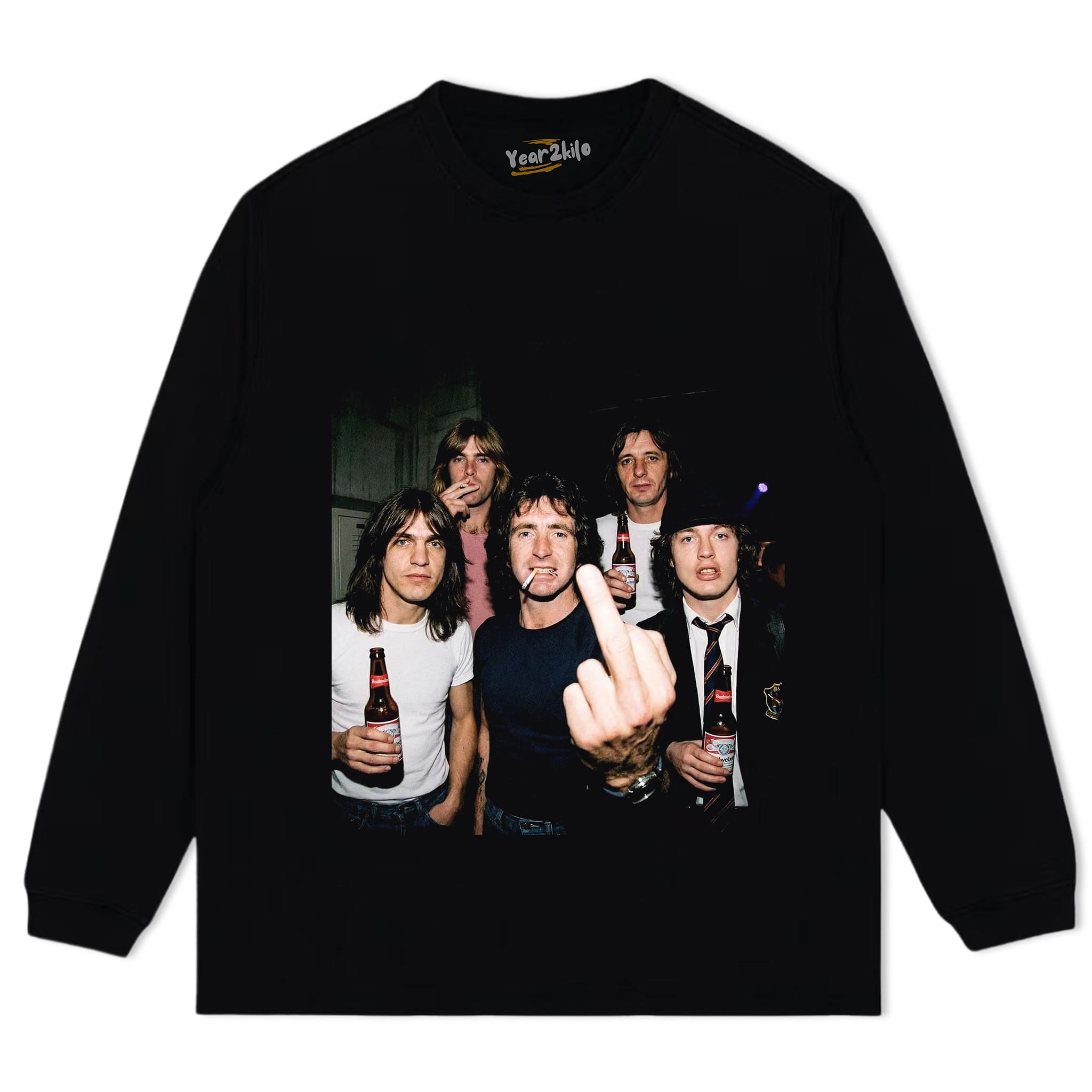 FUNNY ACDC V2 VINTAGE TANK TOP & TEE & LONG SLEEVE & LAYERED LS & HOODIE