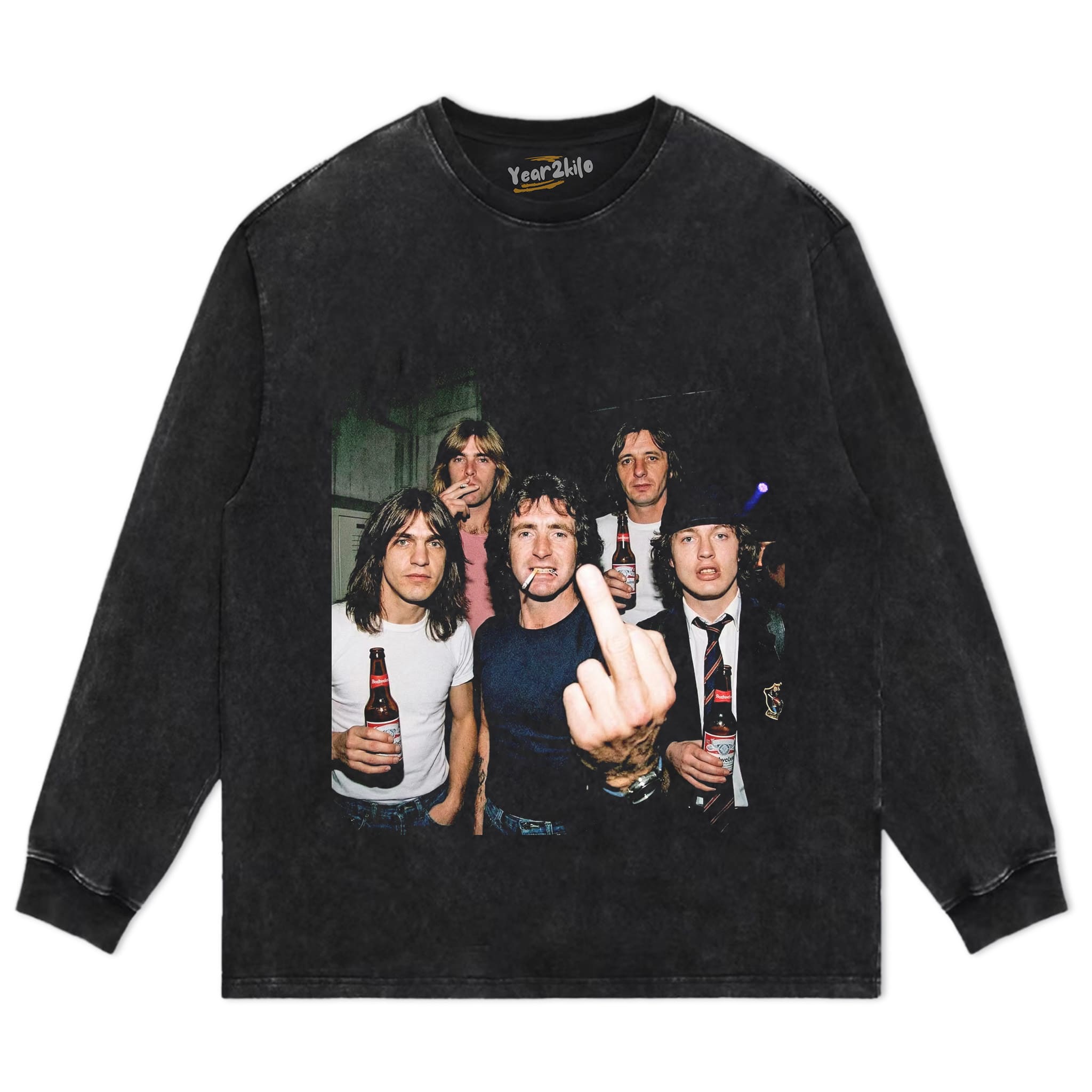FUNNY ACDC V2 VINTAGE TANK TOP & TEE & LONG SLEEVE & LAYERED LS & HOODIE