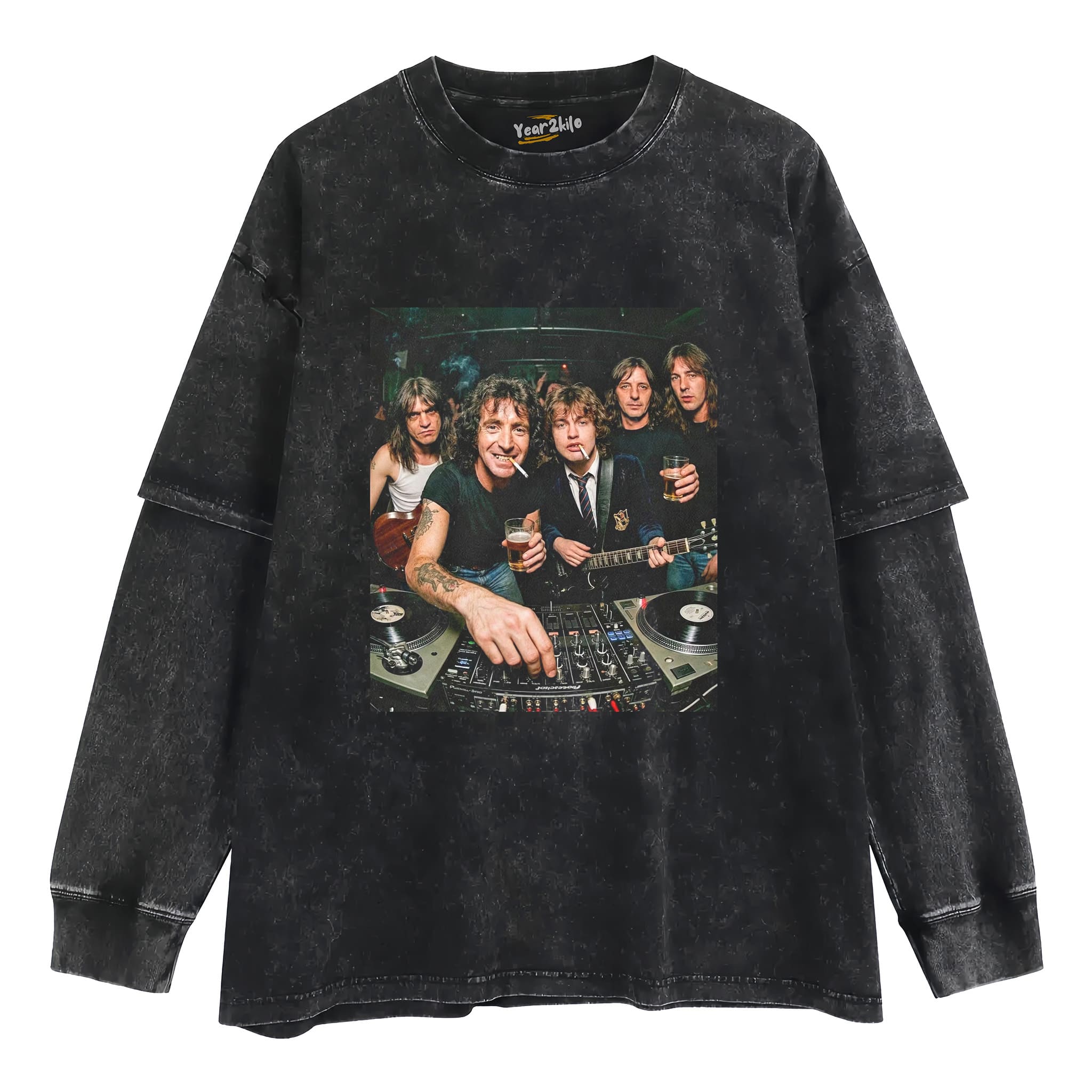 FUNNY ACDC VINTAGE TANK TOP & TEE & LONG SLEEVE & LAYERED LS & HOODIE