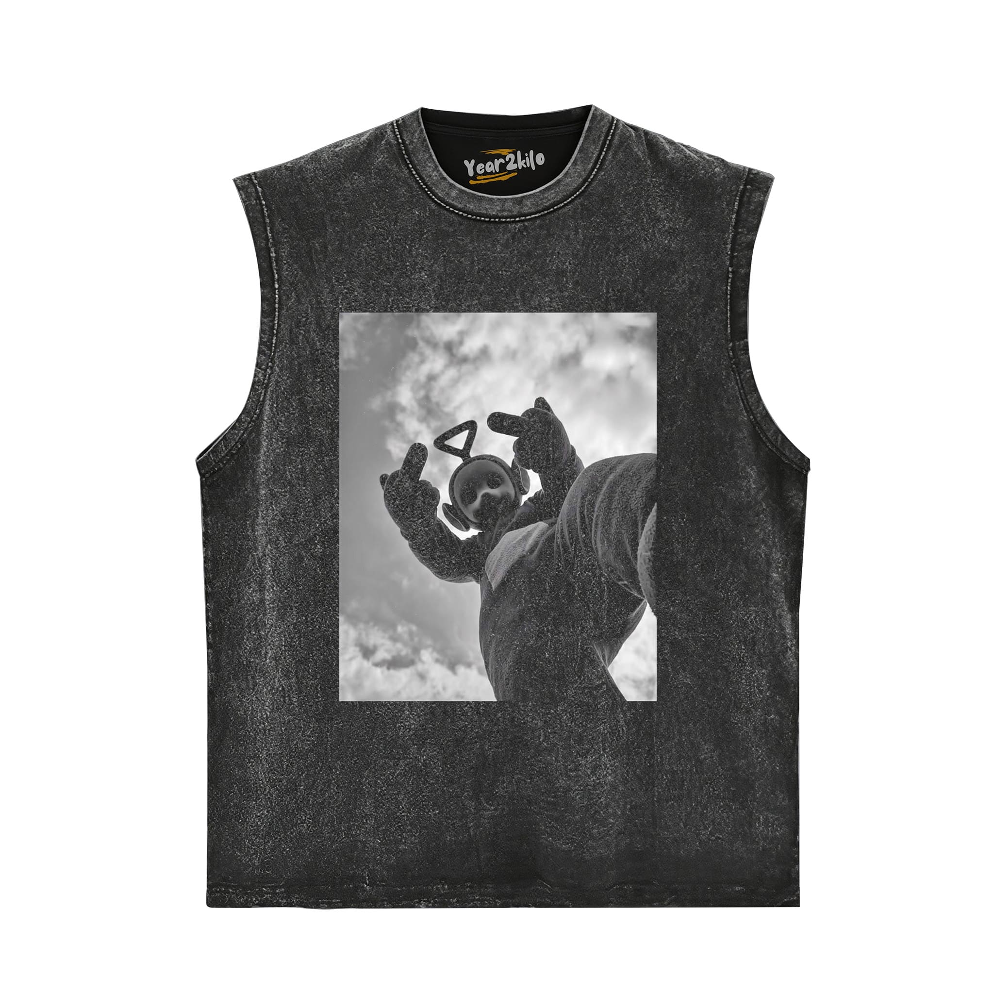 FUNNY TELETUBBIES MIDDLE FINGER TANK TOP & TEE & LONG SLEEVE & LAYERED LS & HOODIE