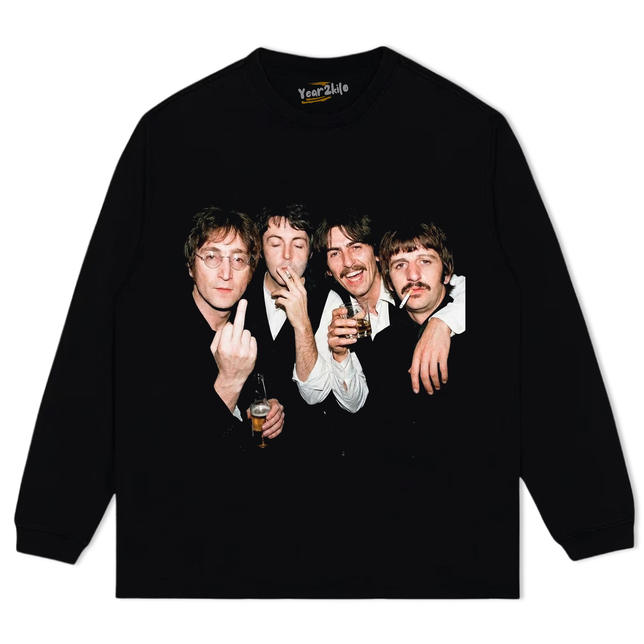 FUNNY THE BEATLES VINTAGE TANK TOP & TEE & LONG SLEEVE & LAYERED LS & HOODIE