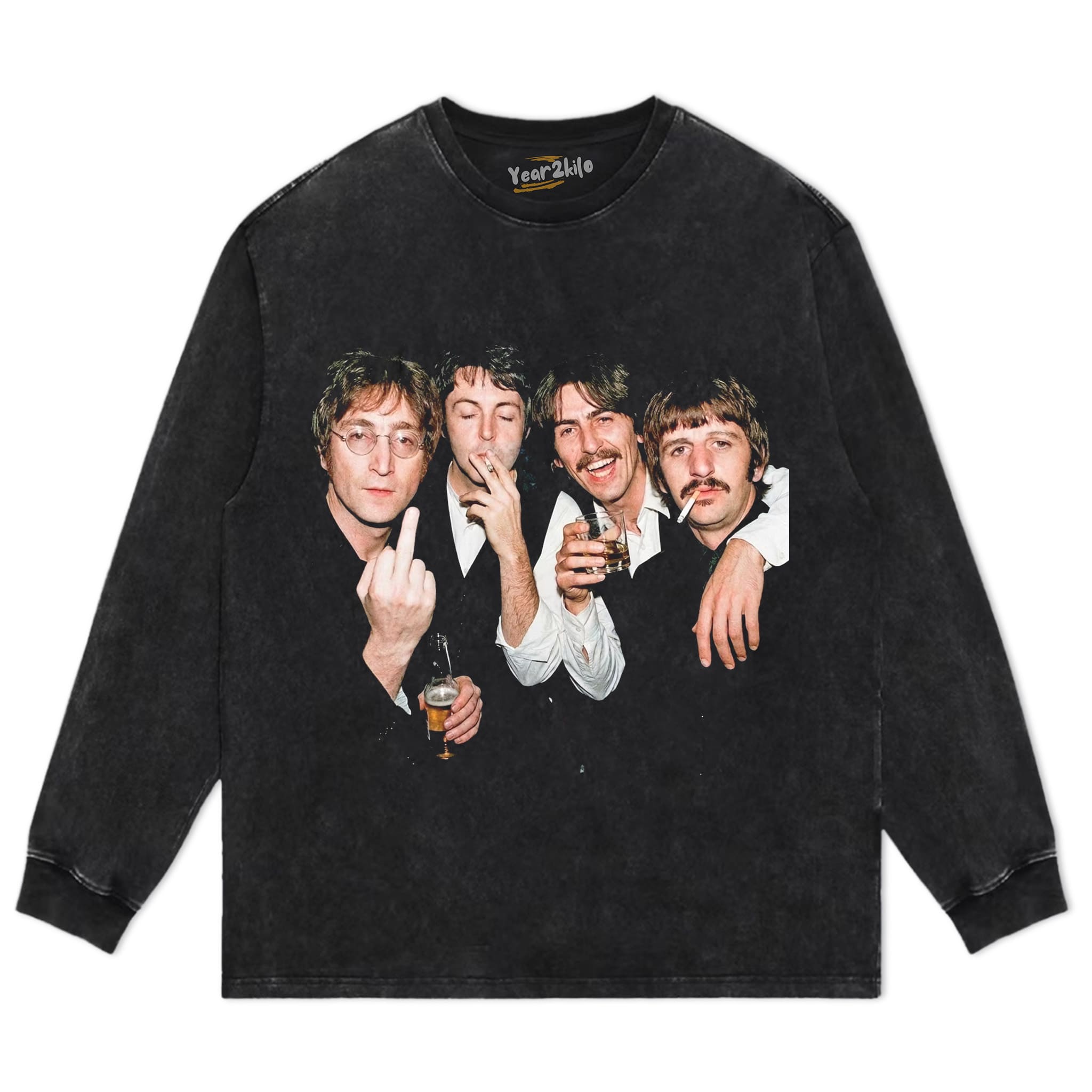 FUNNY THE BEATLES VINTAGE TANK TOP & TEE & LONG SLEEVE & LAYERED LS & HOODIE