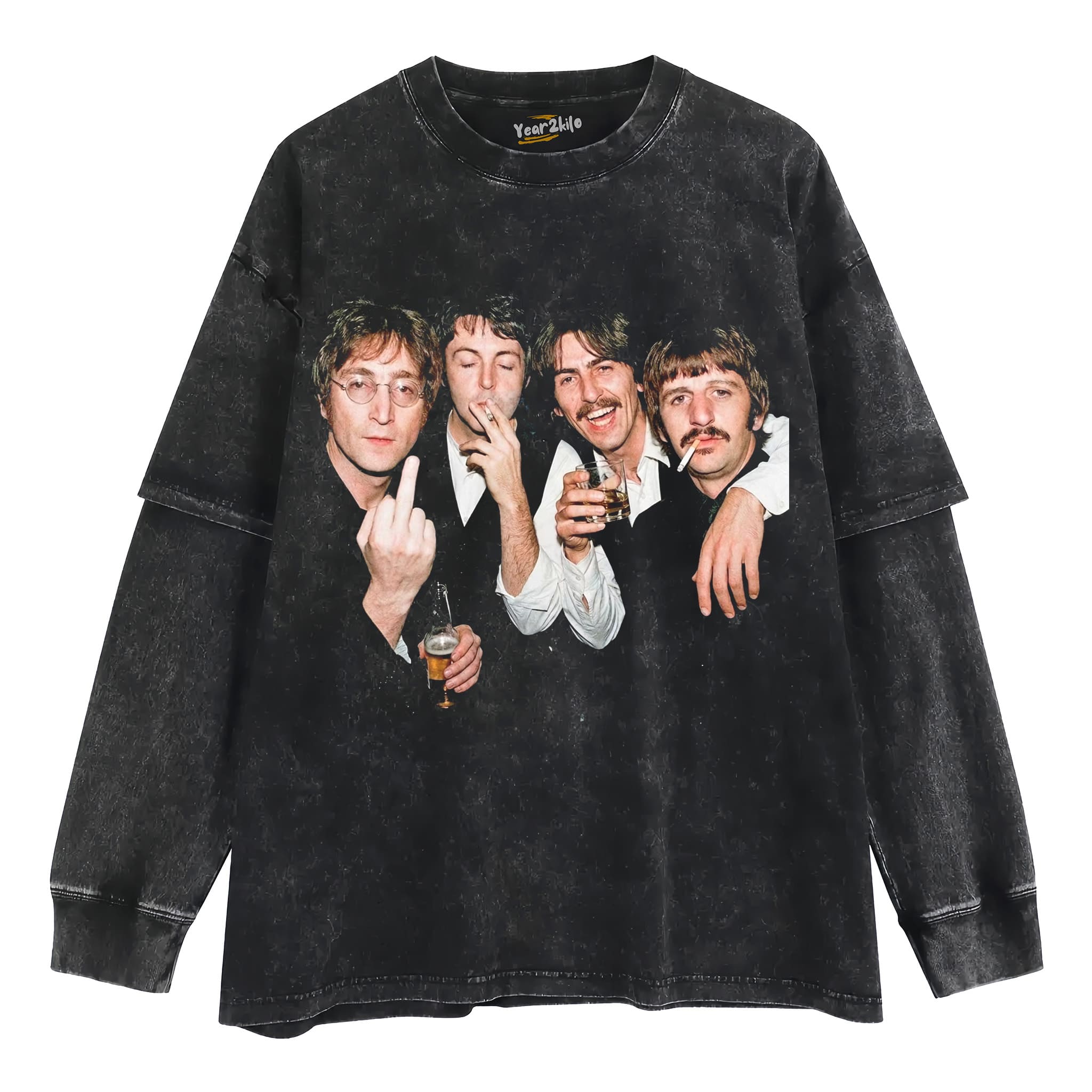 FUNNY THE BEATLES VINTAGE TANK TOP & TEE & LONG SLEEVE & LAYERED LS & HOODIE
