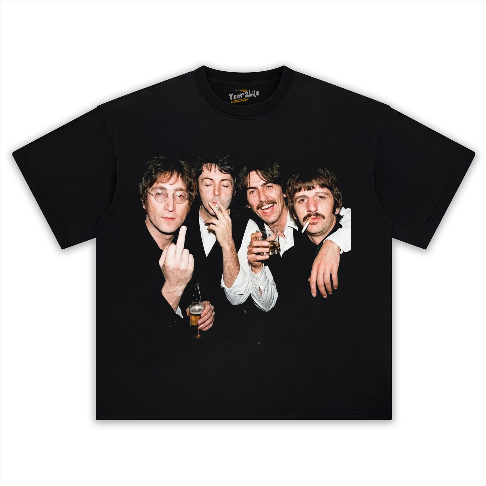 FUNNY THE BEATLES VINTAGE TANK TOP & TEE & LONG SLEEVE & LAYERED LS & HOODIE