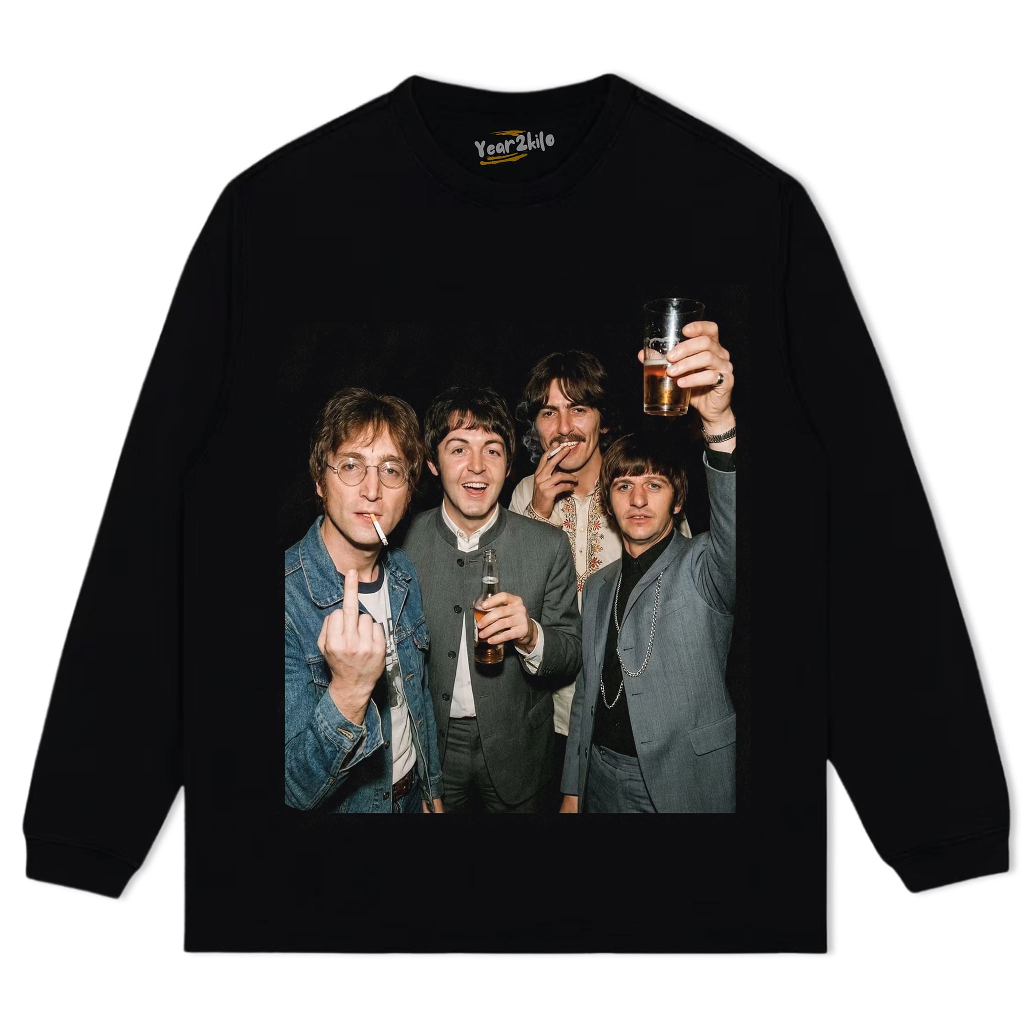 FUNNY THE BEATLES VINTAGE V1 TANK TOP & TEE & LONG SLEEVE & LAYERED LS & HOODIE