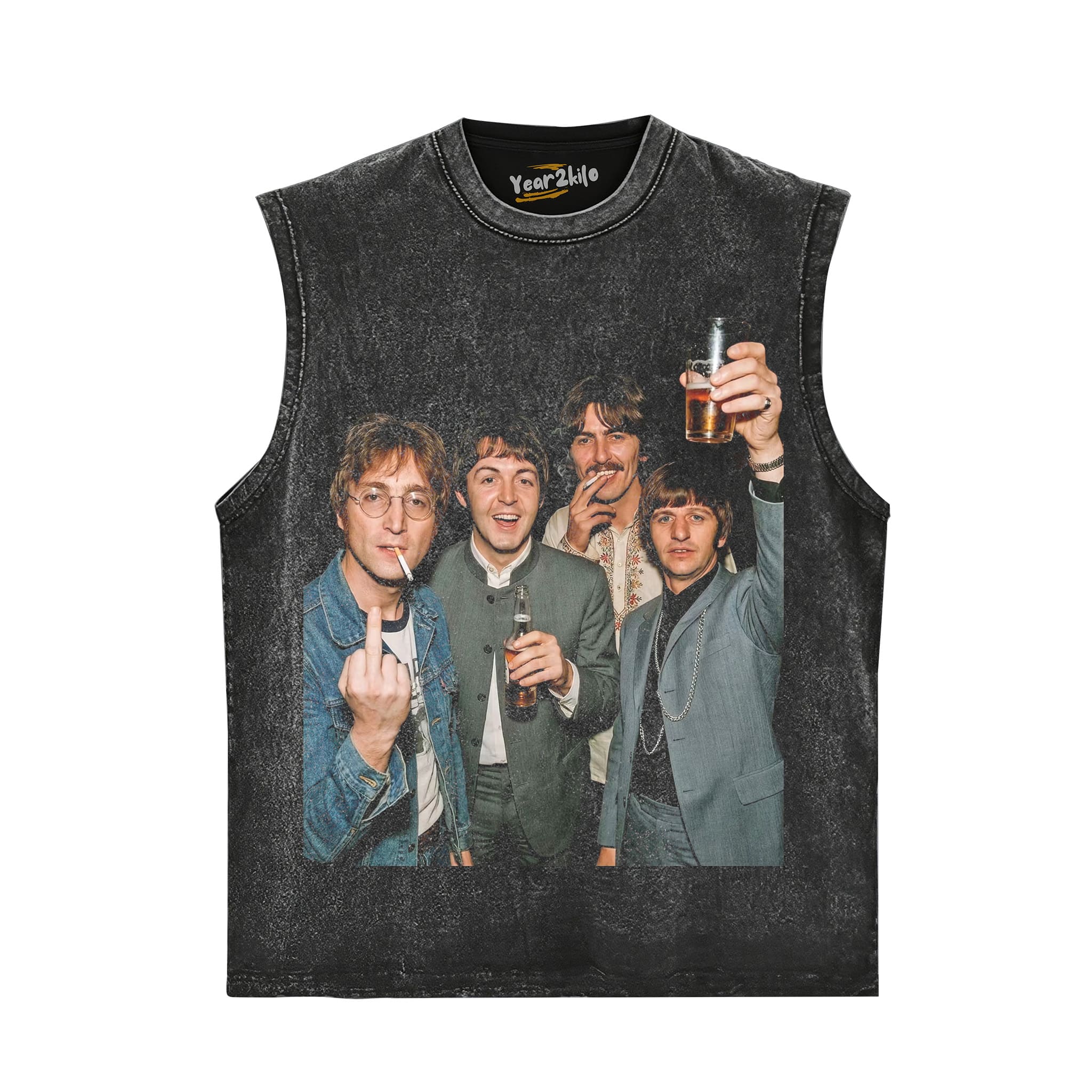 FUNNY THE BEATLES VINTAGE V1 TANK TOP & TEE & LONG SLEEVE & LAYERED LS & HOODIE