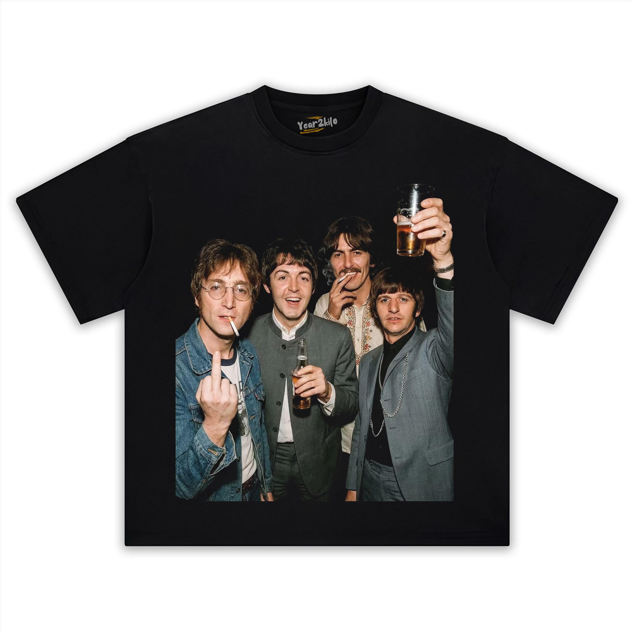 FUNNY THE BEATLES VINTAGE V1 TANK TOP & TEE & LONG SLEEVE & LAYERED LS & HOODIE