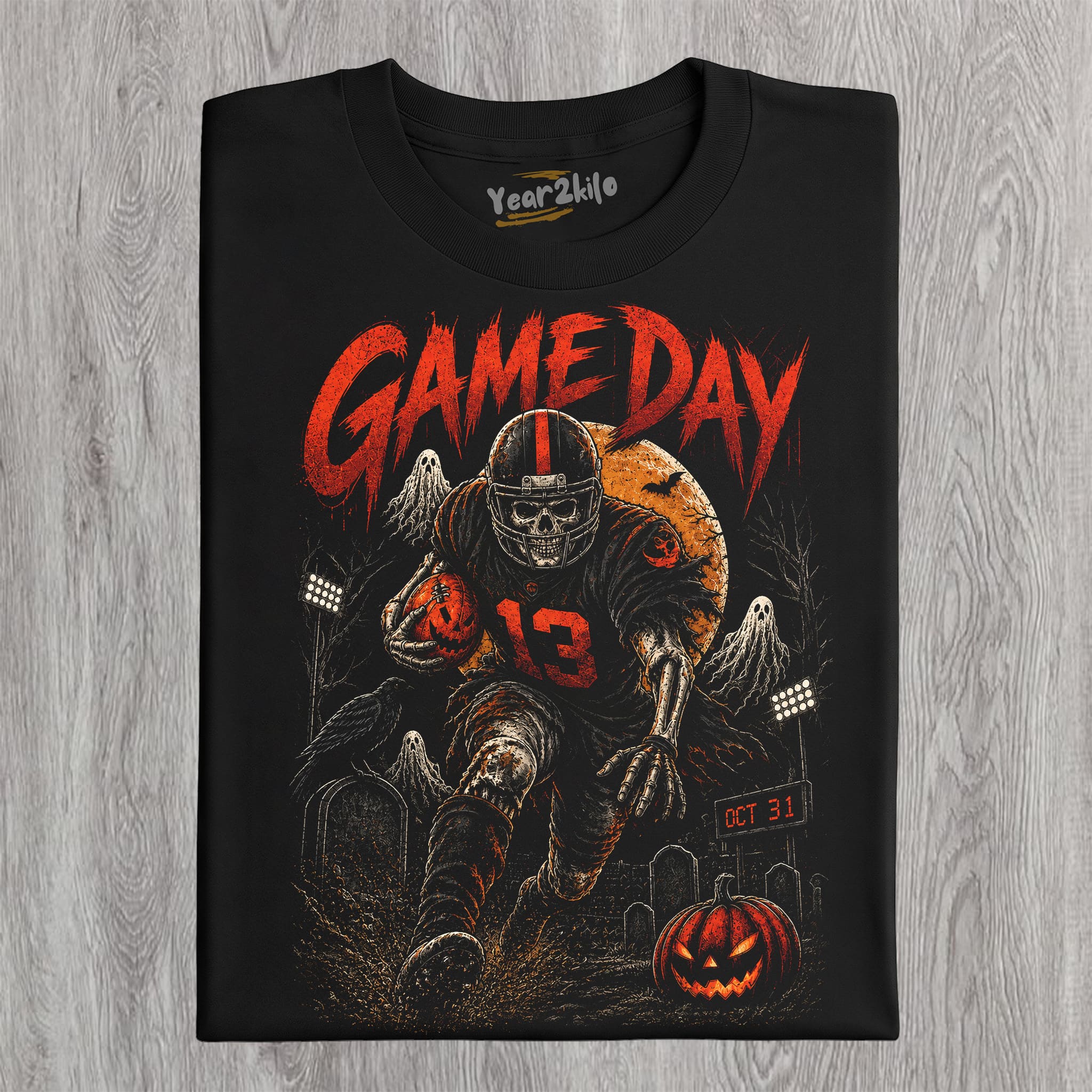 GAME DAY HALLOWEEN TANK TOP & TEE & LONG SLEEVE & LAYERED LS & HOODIE