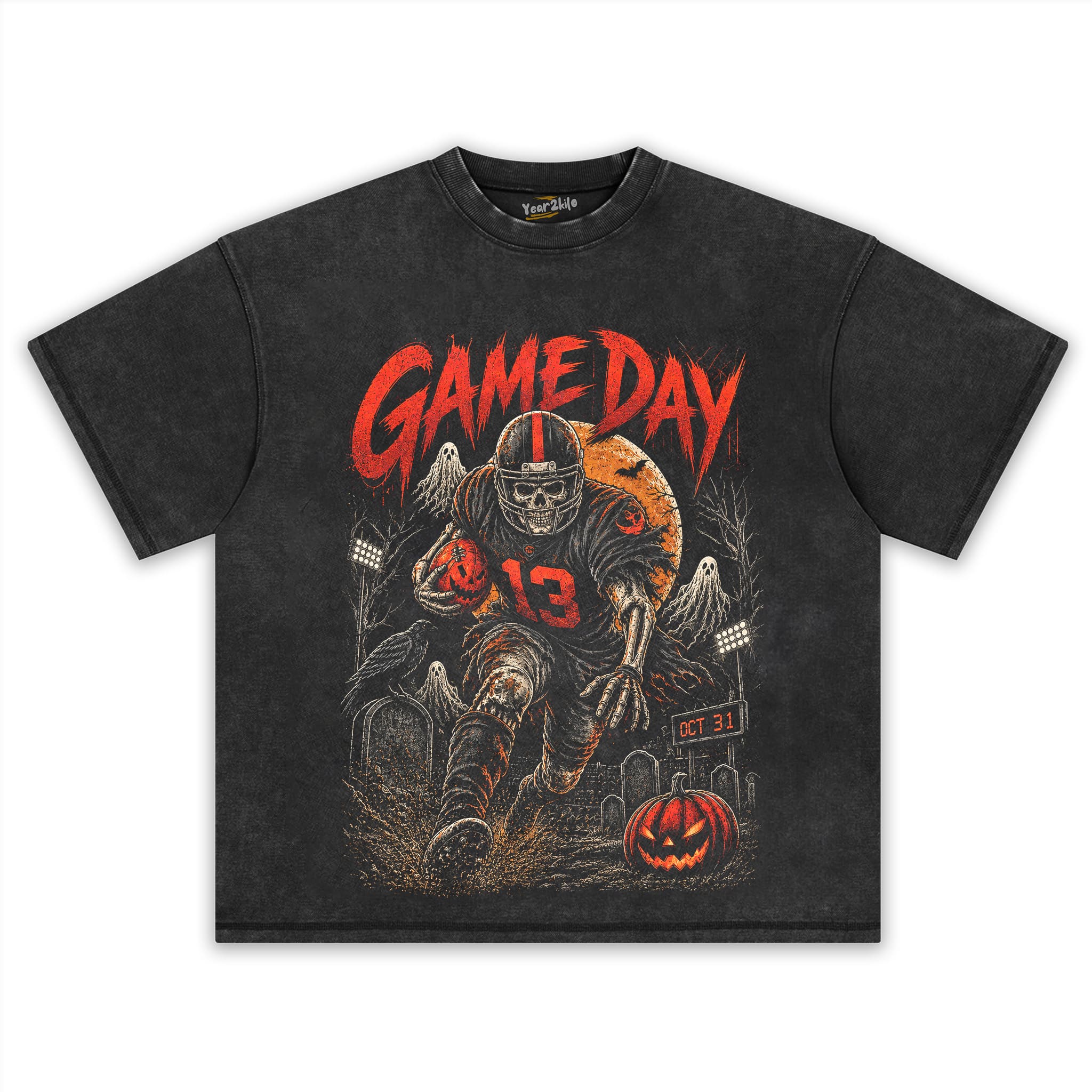 GAME DAY HALLOWEEN TANK TOP & TEE & LONG SLEEVE & LAYERED LS & HOODIE