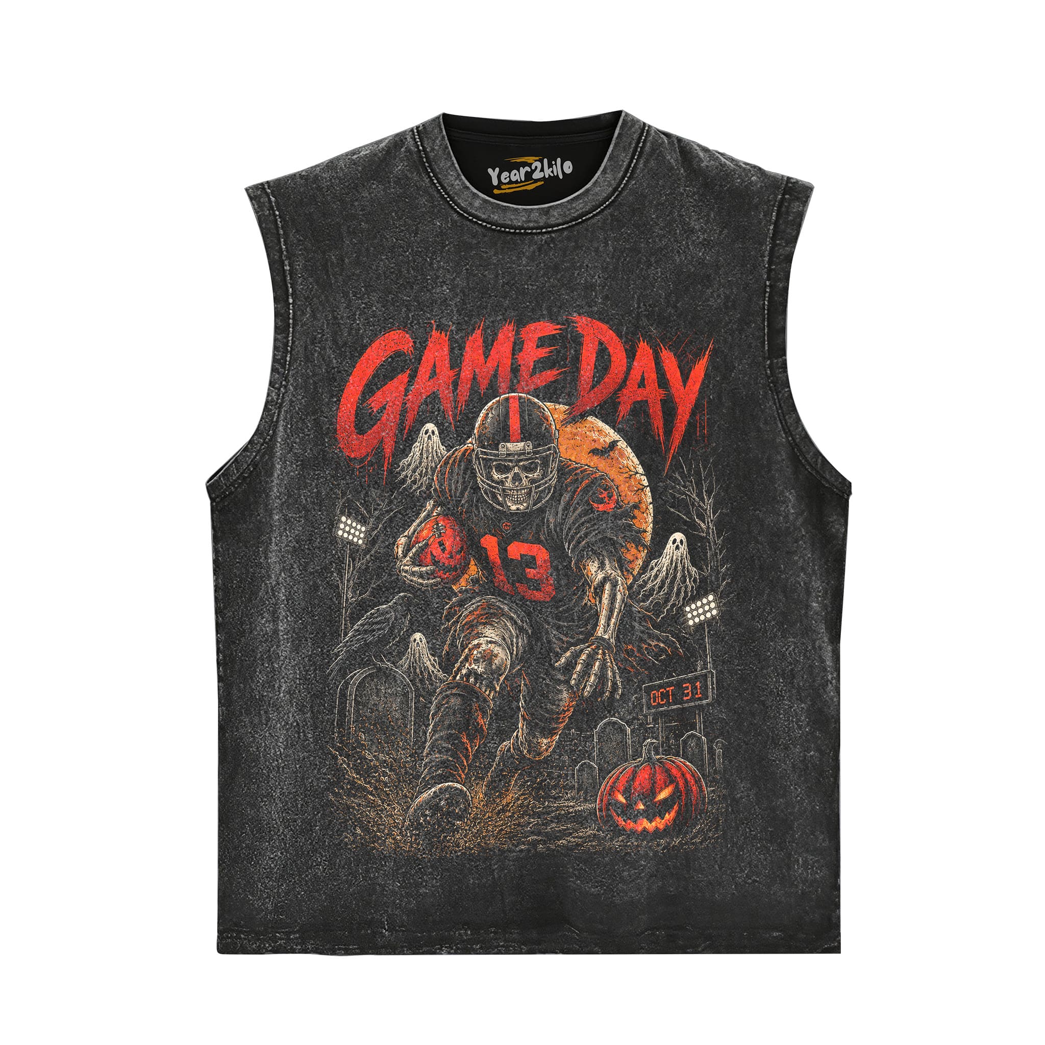 GAME DAY HALLOWEEN TANK TOP & TEE & LONG SLEEVE & LAYERED LS & HOODIE