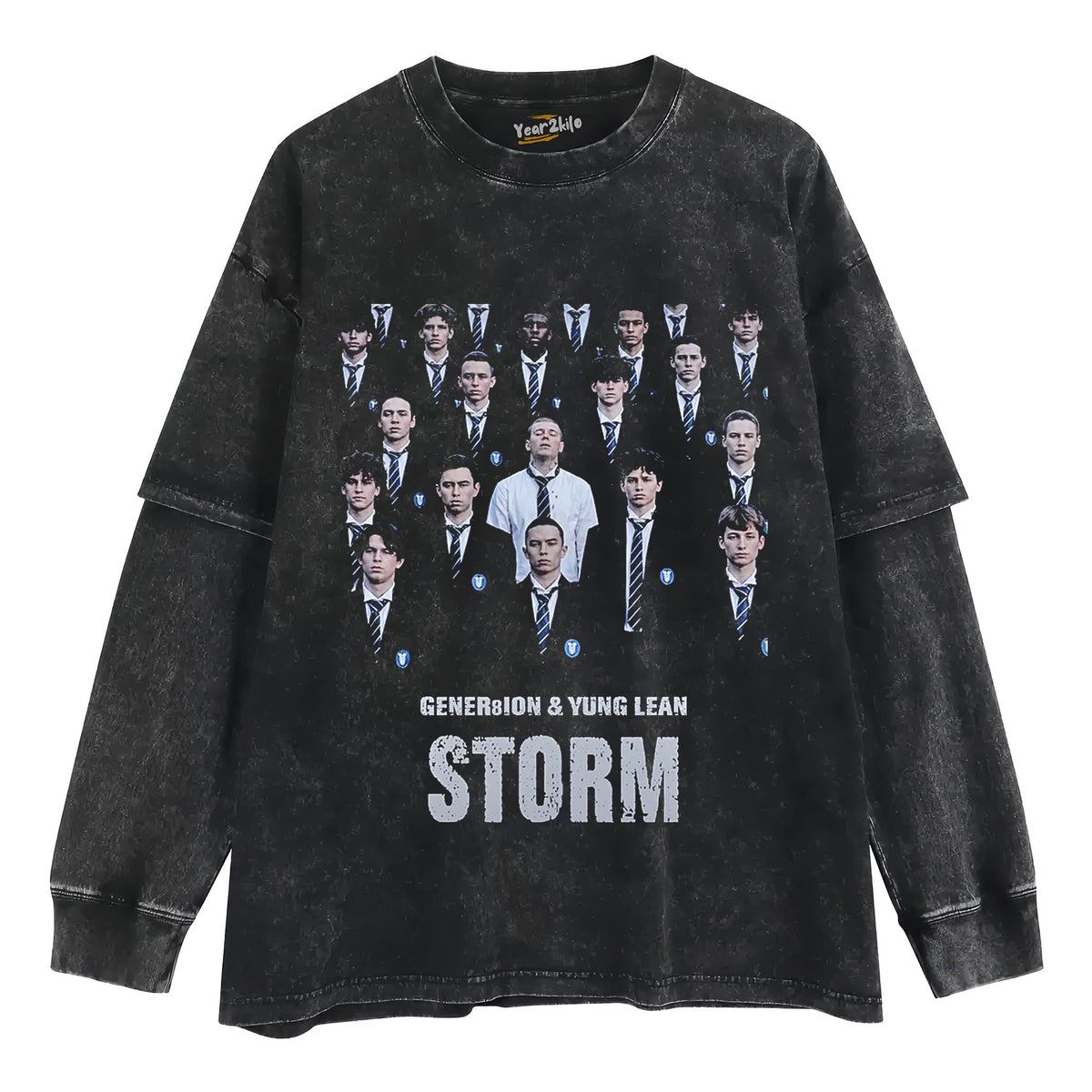 GENER8ION & YUNG LEAN ( STORM ) V2 TANK TOP & TEE & LONG SLEEVE & LAYERED LS & HOODIE