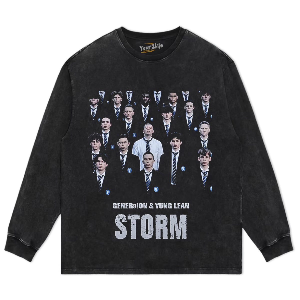 GENER8ION & YUNG LEAN ( STORM ) V2 TANK TOP & TEE & LONG SLEEVE & LAYERED LS & HOODIE