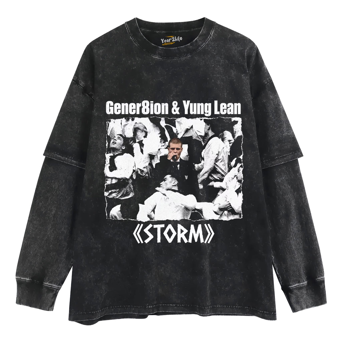 GENER8ION & YUNG LEAN ( STORM ) V2 TANK TOP & TEE & LONG SLEEVE & LAYERED LS & HOODIE
