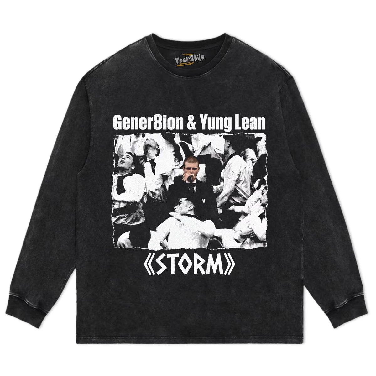 GENER8ION & YUNG LEAN ( STORM ) V2 TANK TOP & TEE & LONG SLEEVE & LAYERED LS & HOODIE