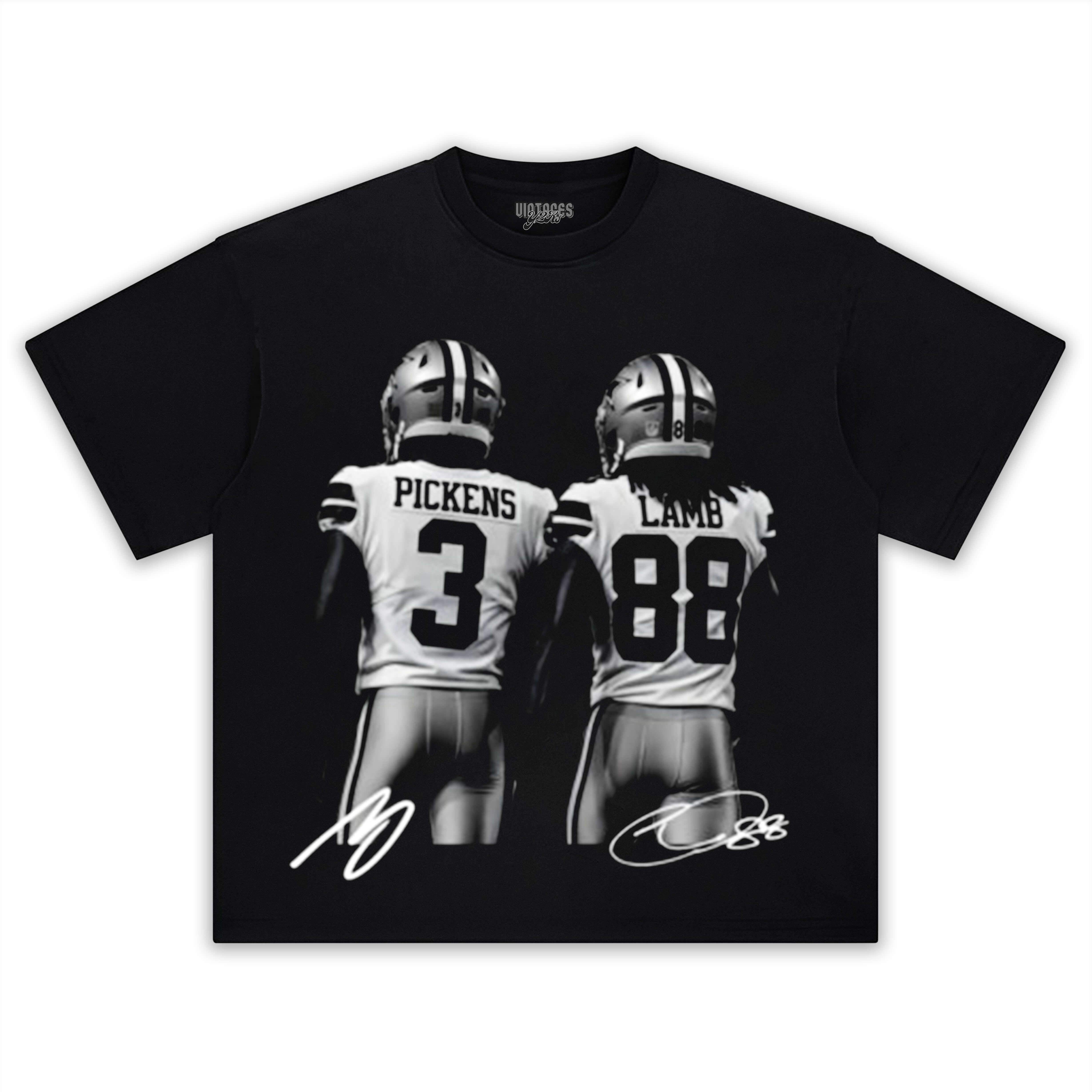 GEORGE PICKENS & CEEDEE LAMB VINTAGE TEE & LS & HOODIE