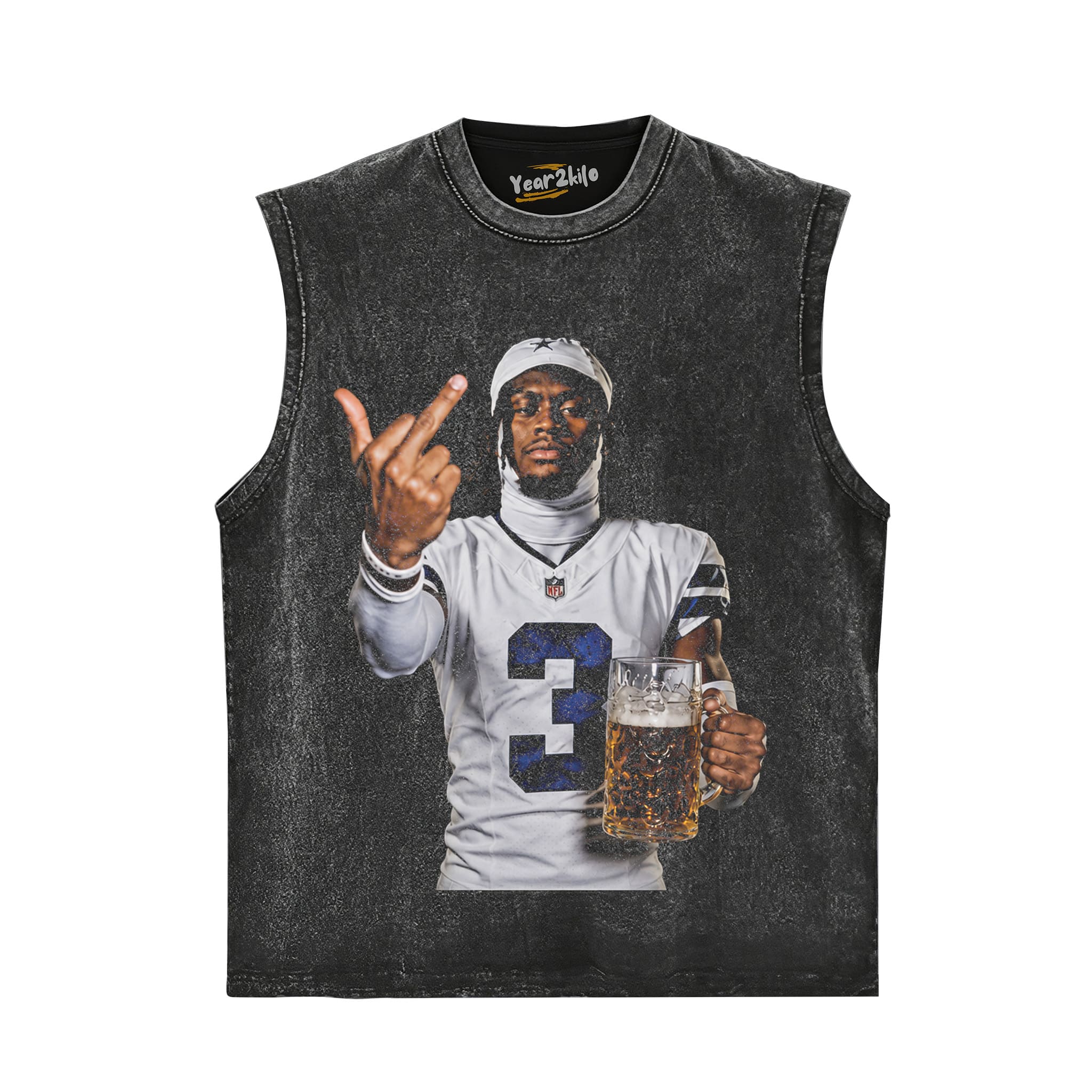 GEORGE PICKENS MIDDLE FINGER VINTAGE V4 TANK TOP & TEE & LONG SLEEVE & LAYERED LS & HOODIE