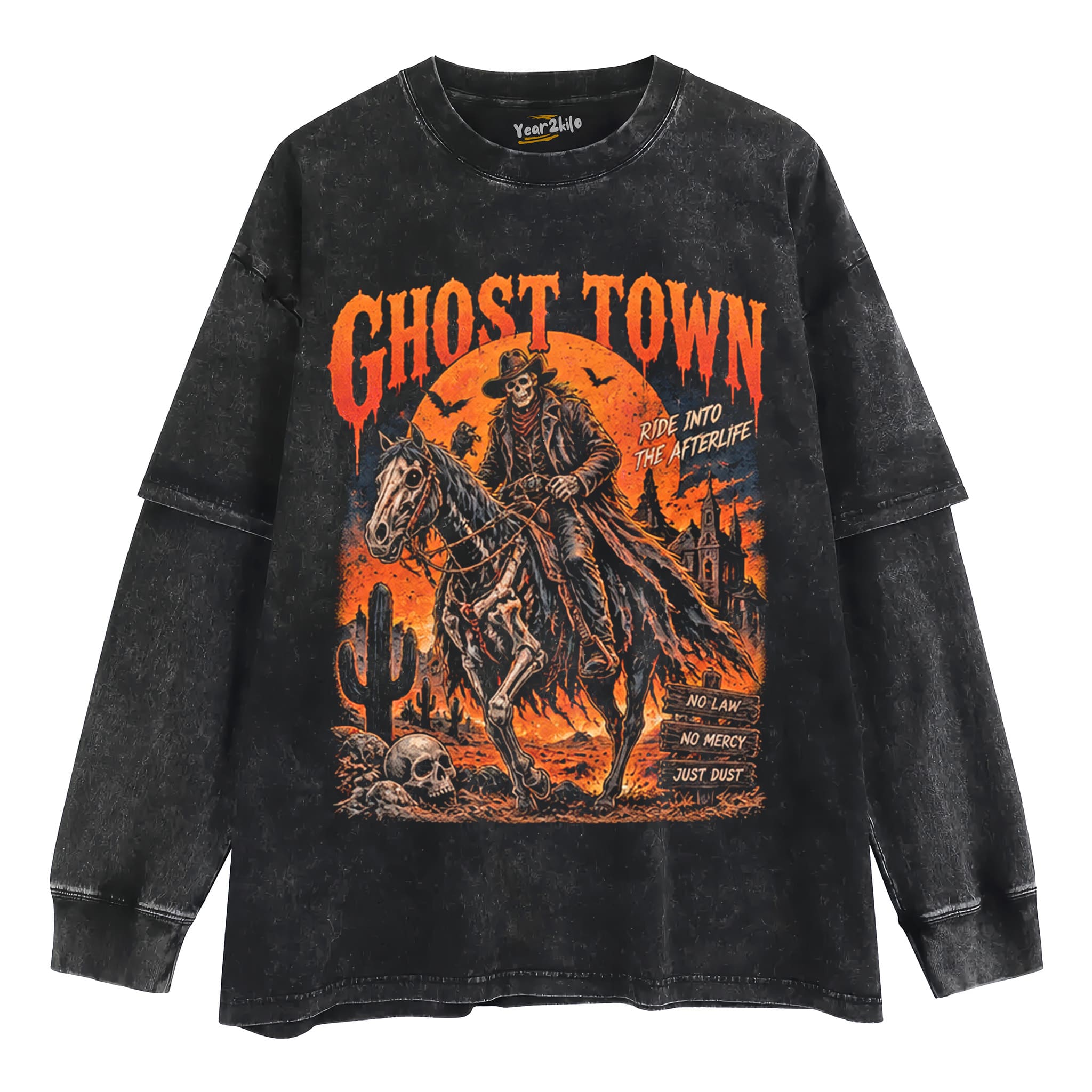 GHOST TOWN HALLOWEEN TANK TOP & TEE & LONG SLEEVE & LAYERED LS & HOODIE