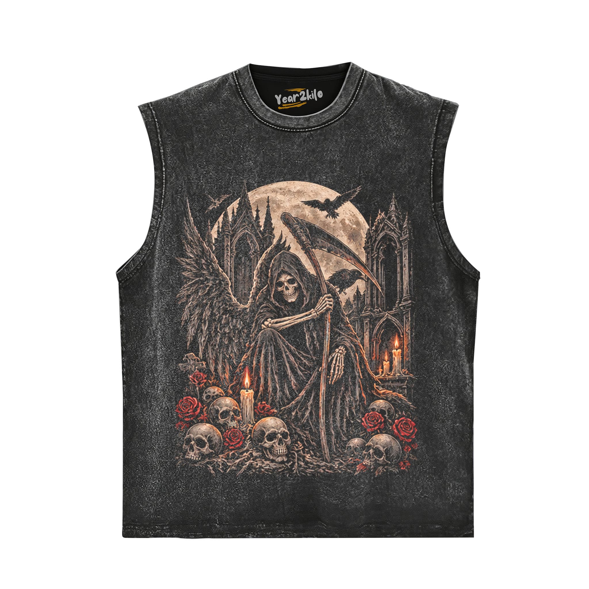 GRIM REAPER HALLOWEEN TANK TOP & TEE & LONG SLEEVE & LAYERED LS & HOODIE