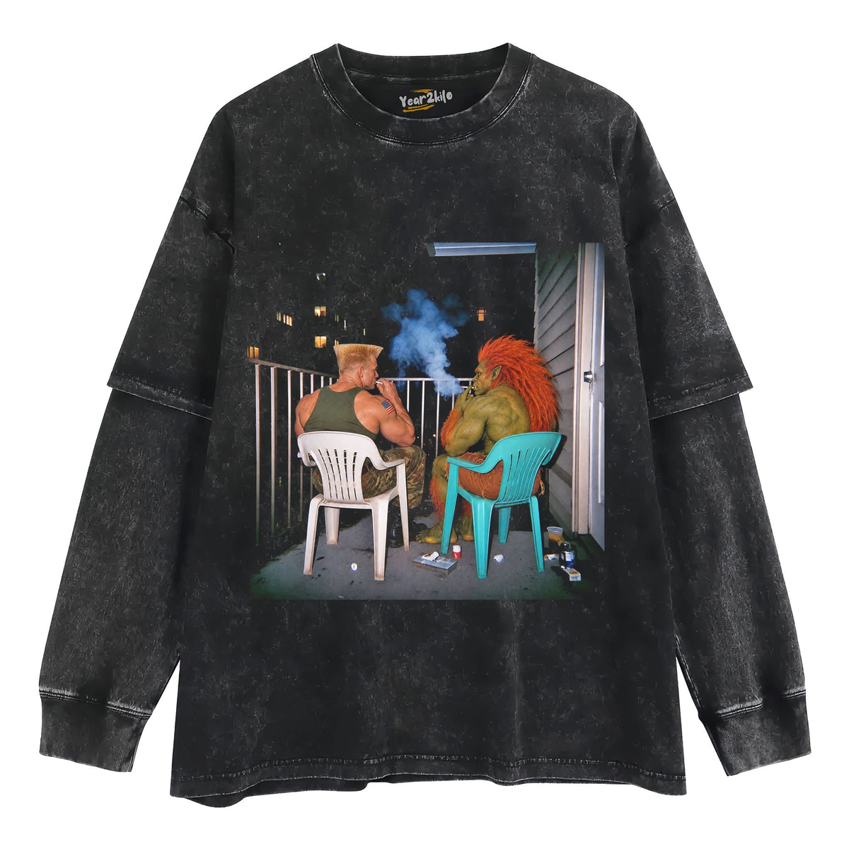 GUILE - BLANKA TANK TOP & TEE & LONG SLEEVE & LAYERED LS & HOODIE