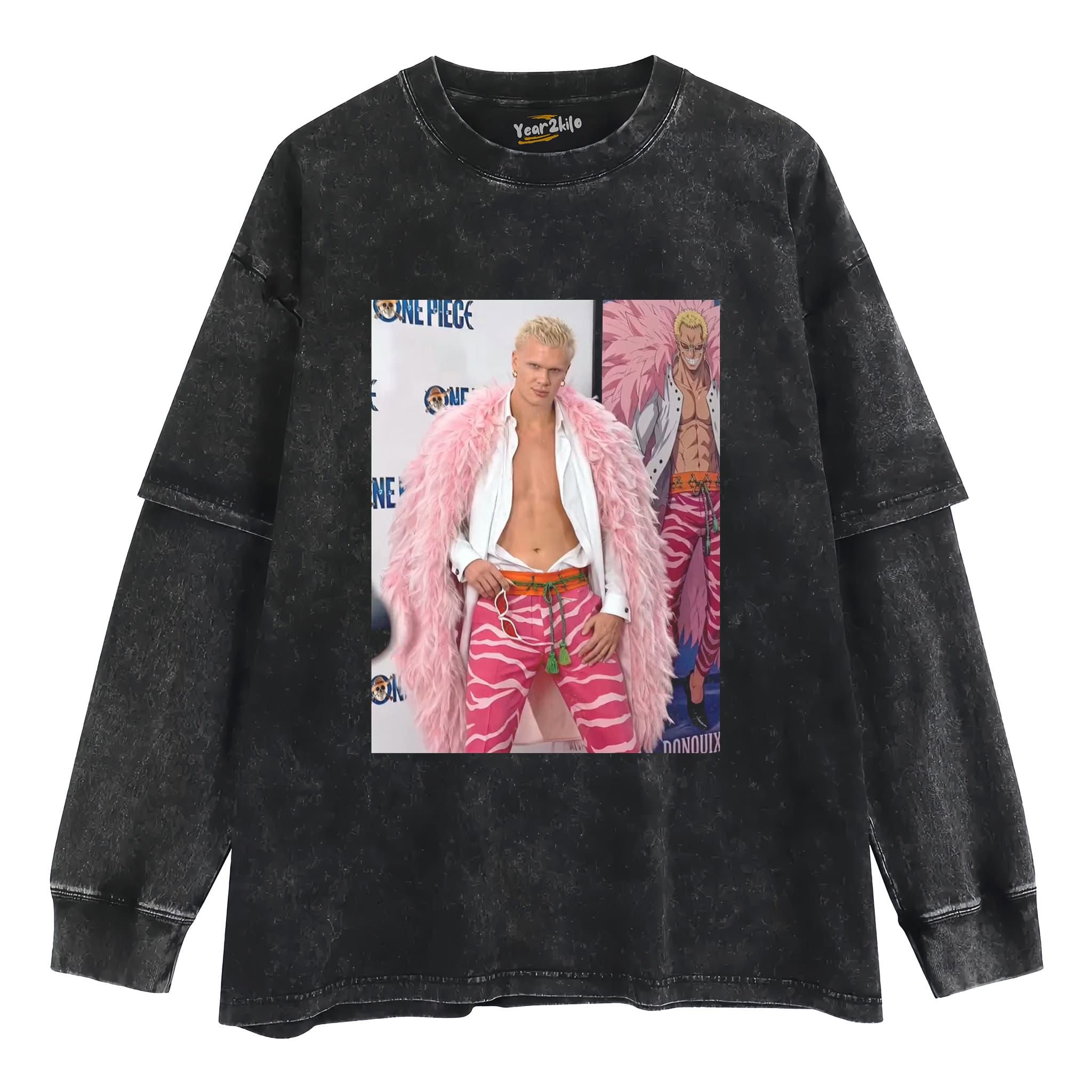 HAALAND × DOFLAMINGO ONE PIECE GRAPHIC TANK TOP & TEE & LONG SLEEVE & LAYERED LS & HOODIE