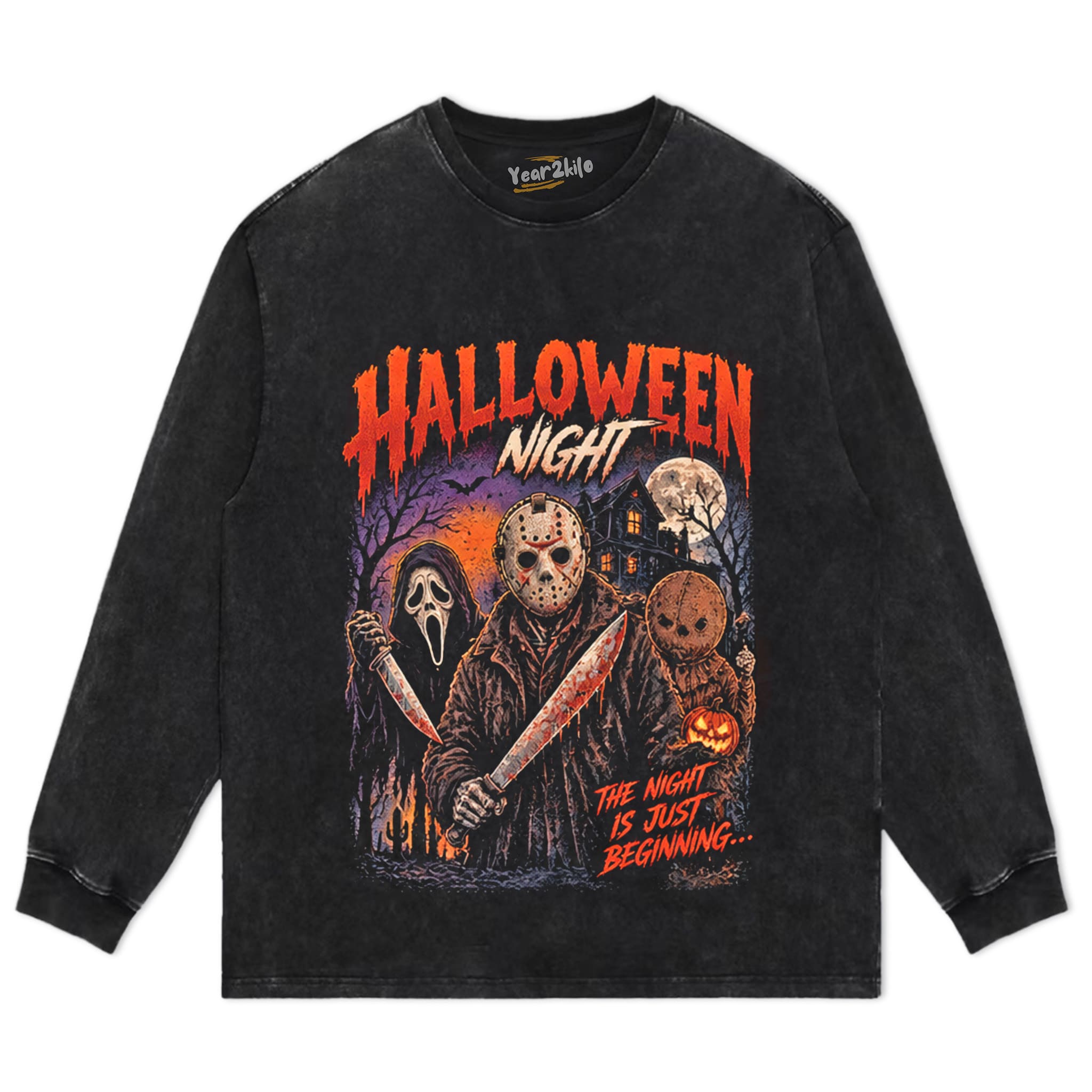 HALLOWEEN NIGHT TANK TOP & TEE & LONG SLEEVE & LAYERED LS & HOODIE