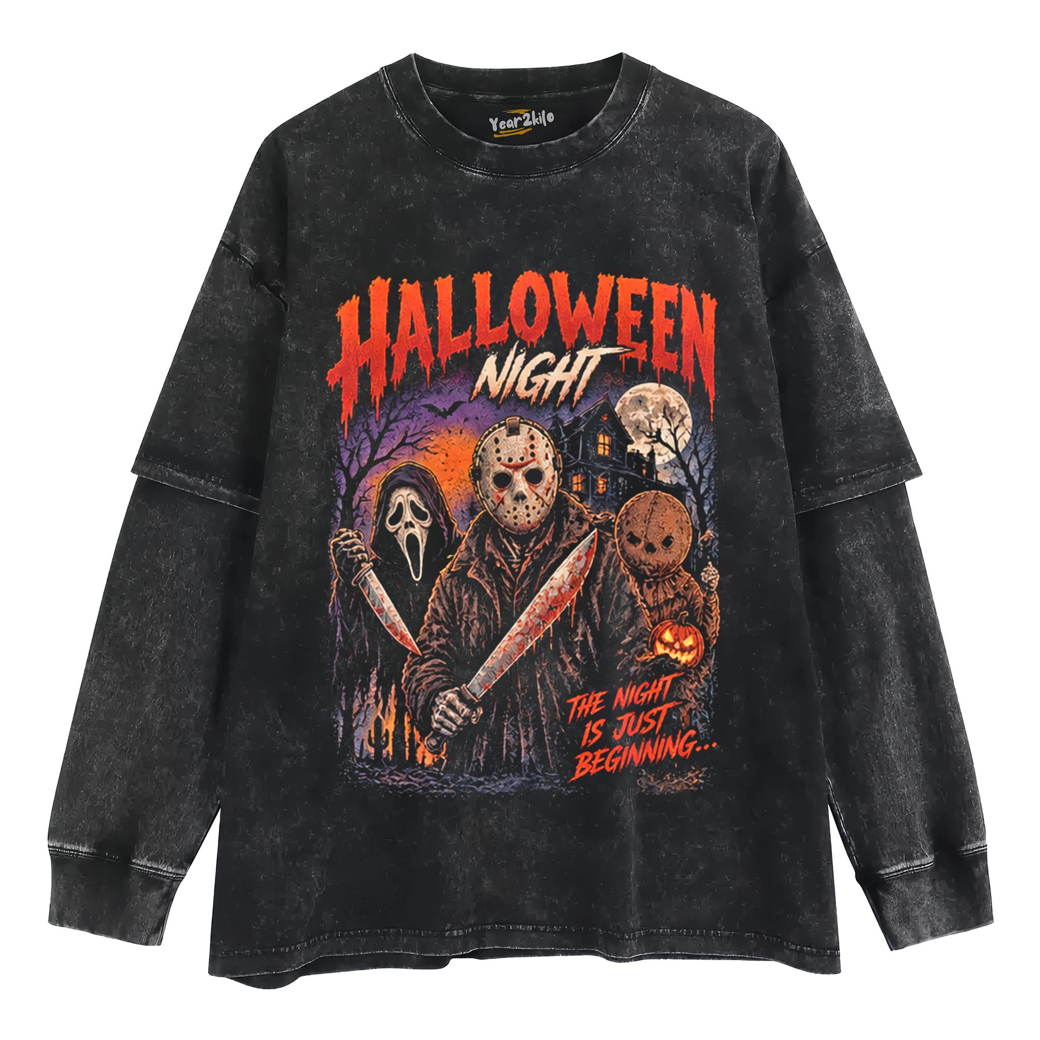 HALLOWEEN NIGHT TANK TOP & TEE & LONG SLEEVE & LAYERED LS & HOODIE