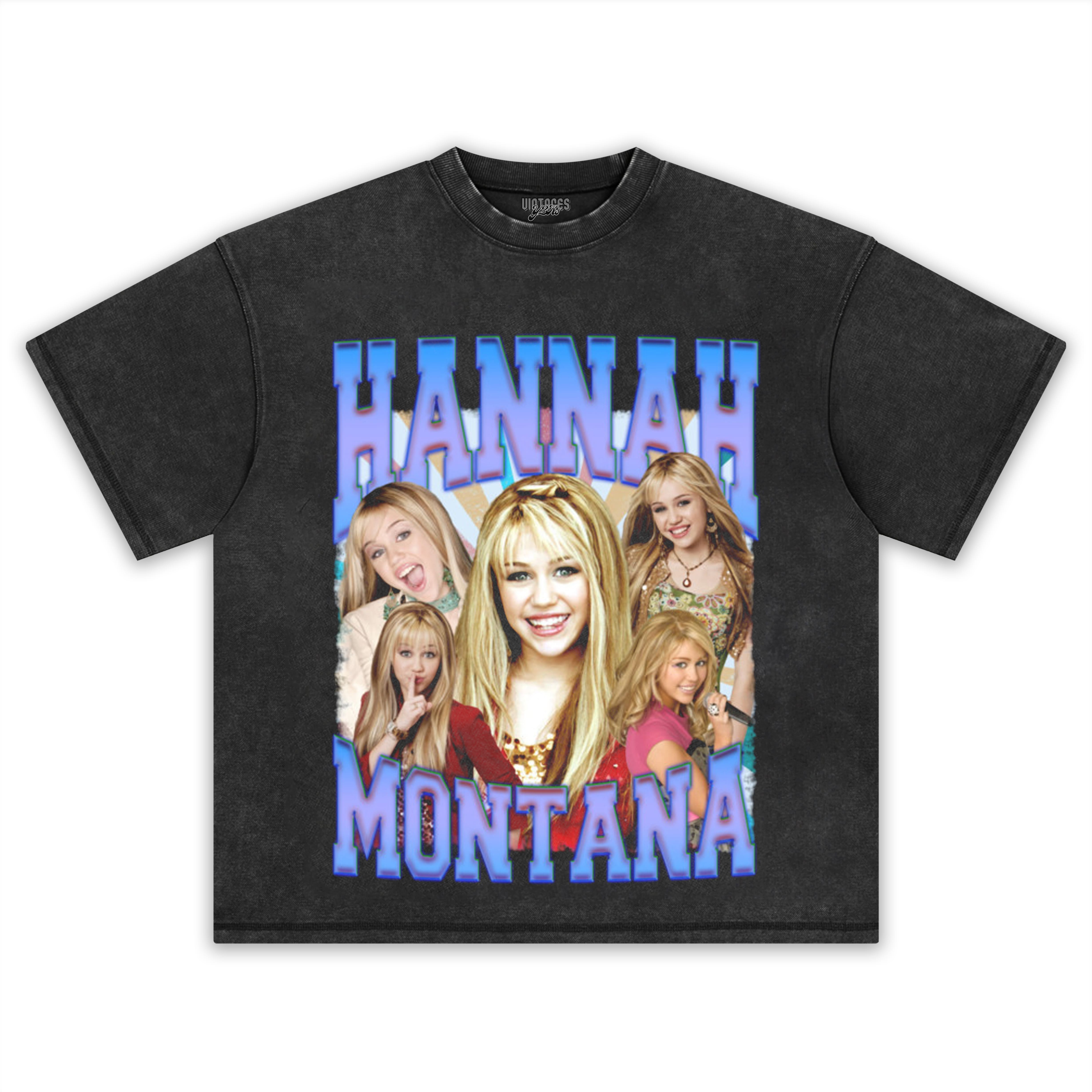 HANNAH MONTANA - VINTAGE 90S RETRO STYLE TEE & LS & HOODIE