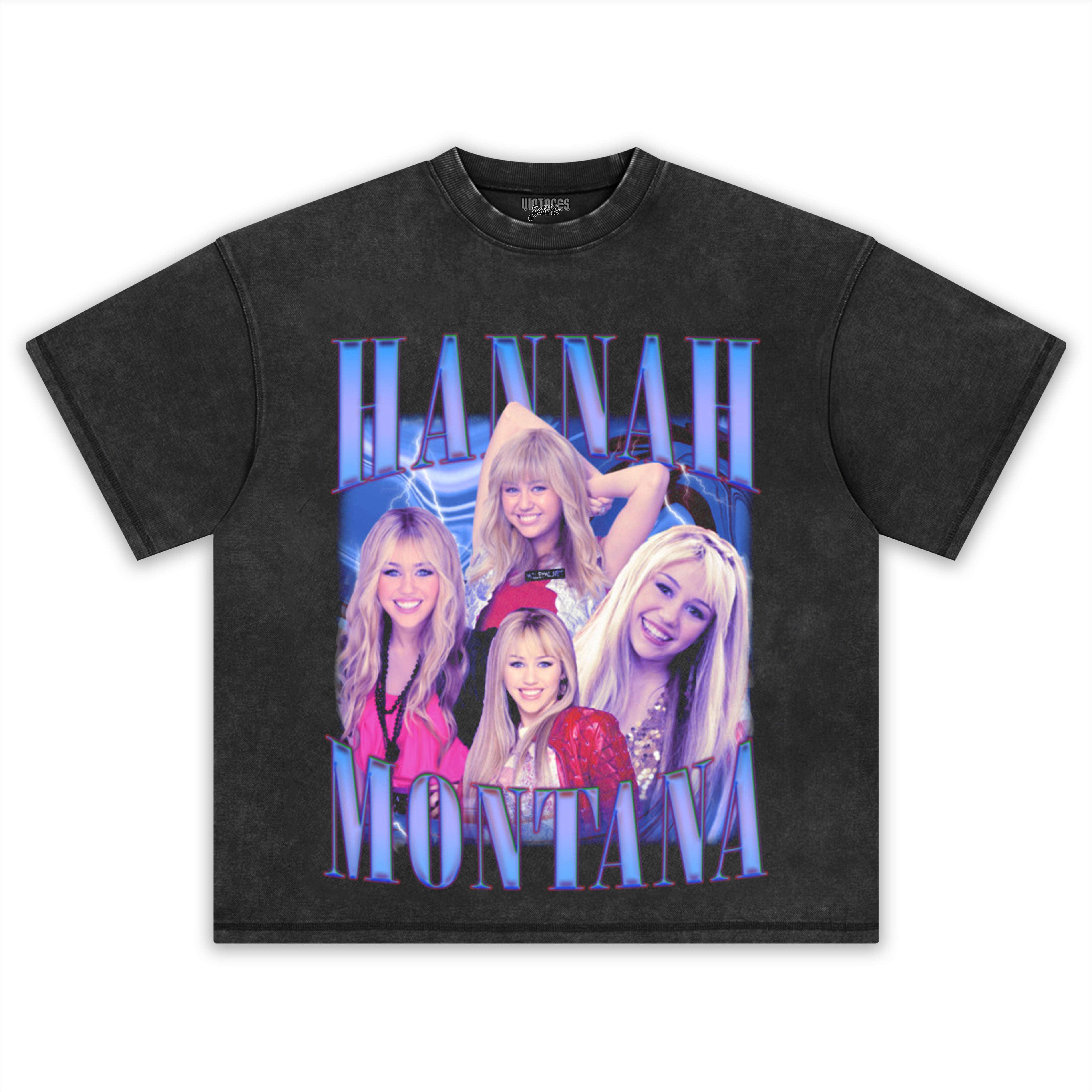 HANNAH MONTANA - VINTAGE 90S RETRO STYLE V2 TEE & LS & HOODIE