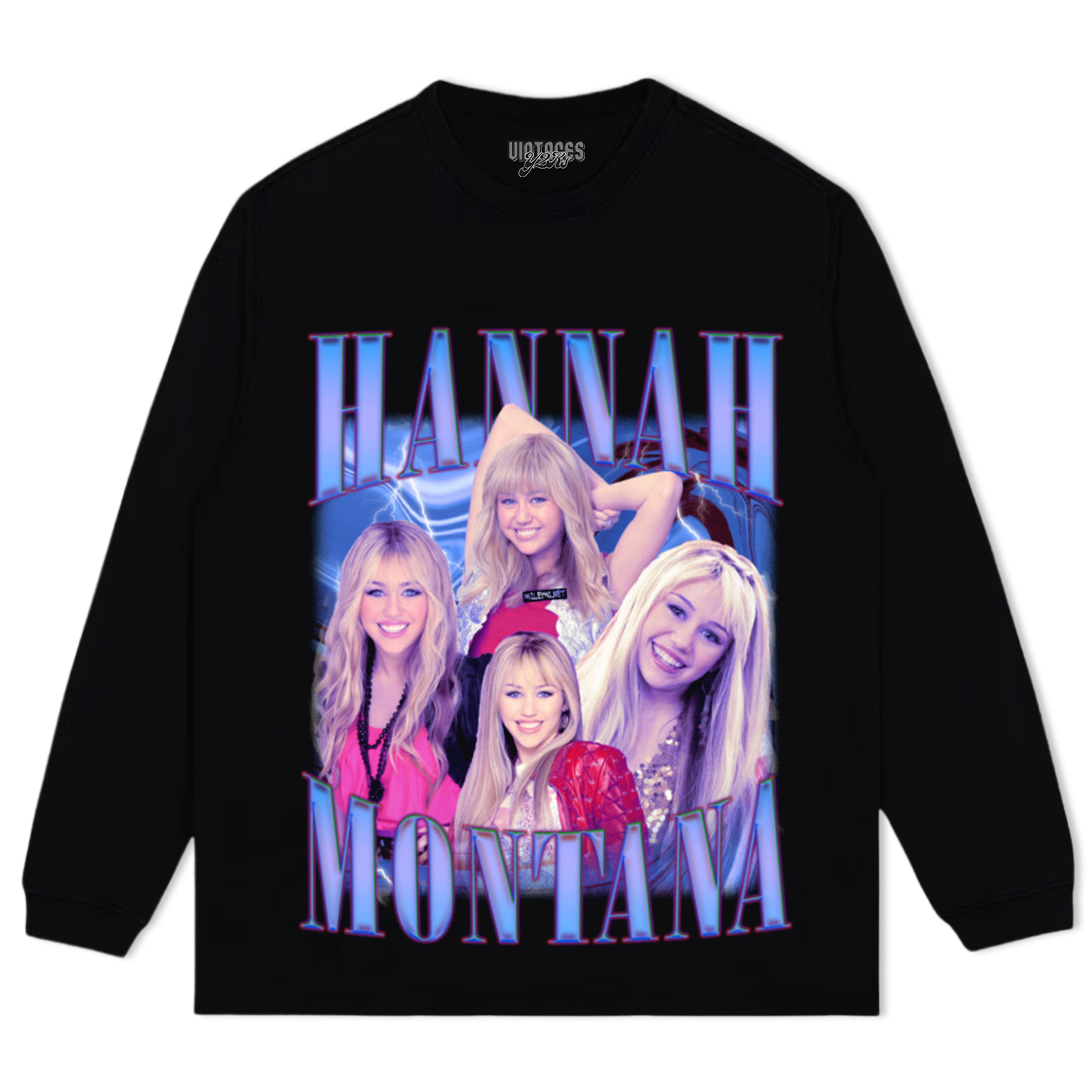 HANNAH MONTANA - VINTAGE 90S RETRO STYLE V2 TEE & LS & HOODIE