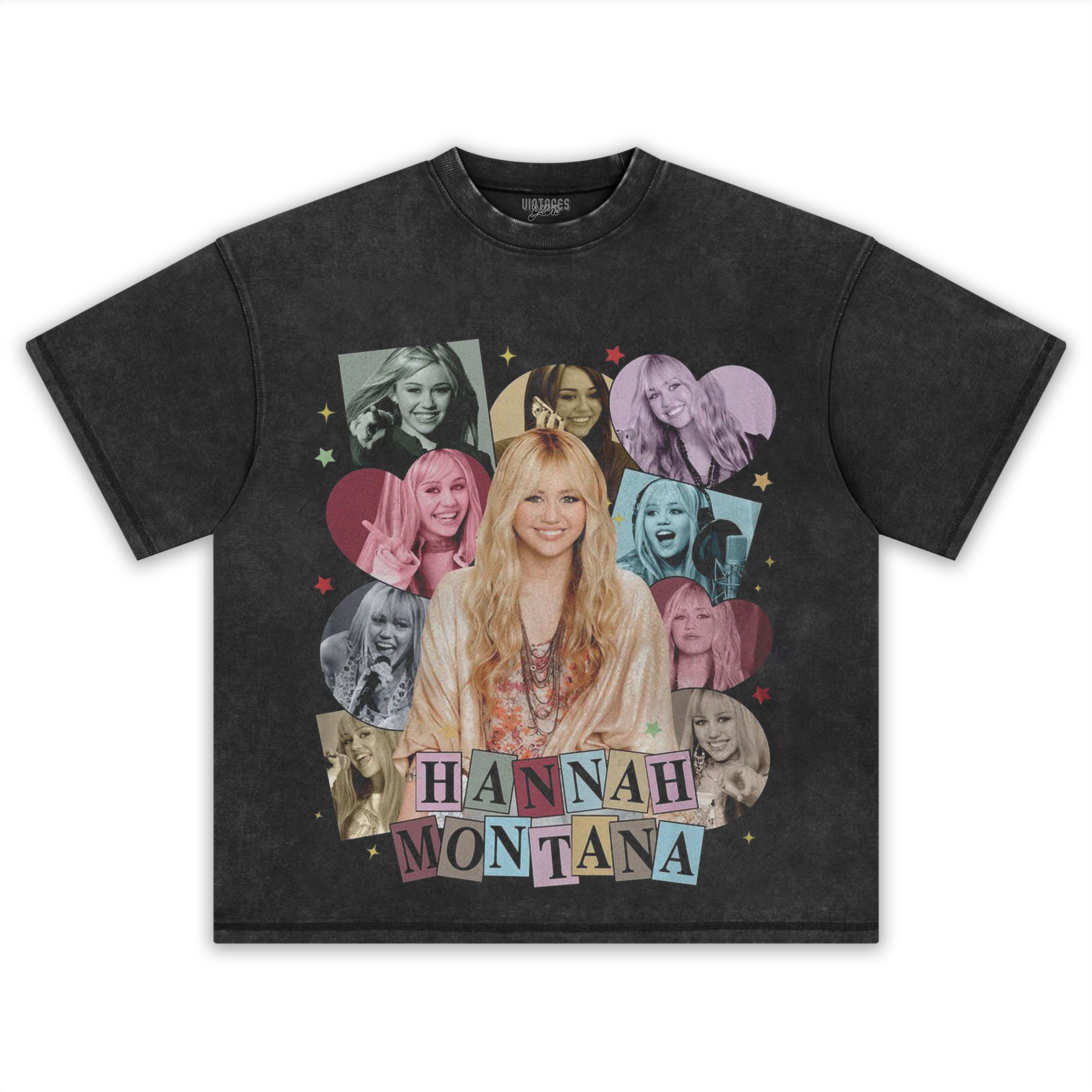 HANNAH MONTANA - VINTAGE 90S RETRO STYLE V4 TEE & LS & HOODIE