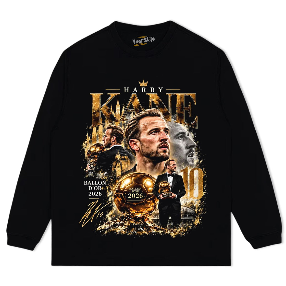 HARRY KANE 2026 BALLON D'OR TANK TOP & TEE & LONG SLEEVE & LAYERED LS & HOODIE