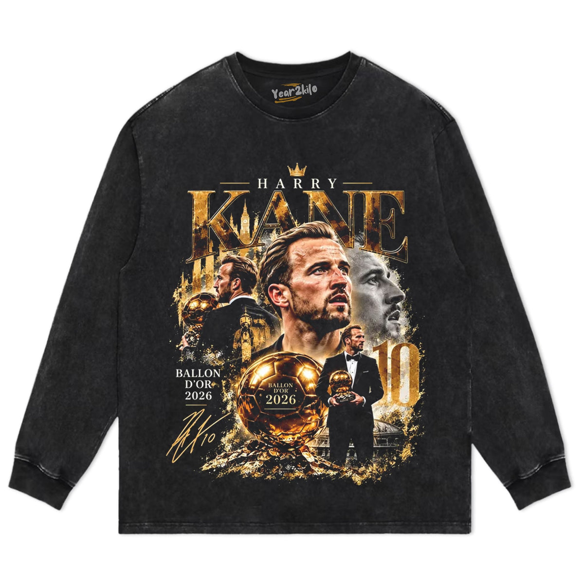 HARRY KANE 2026 BALLON D'OR TANK TOP & TEE & LONG SLEEVE & LAYERED LS & HOODIE