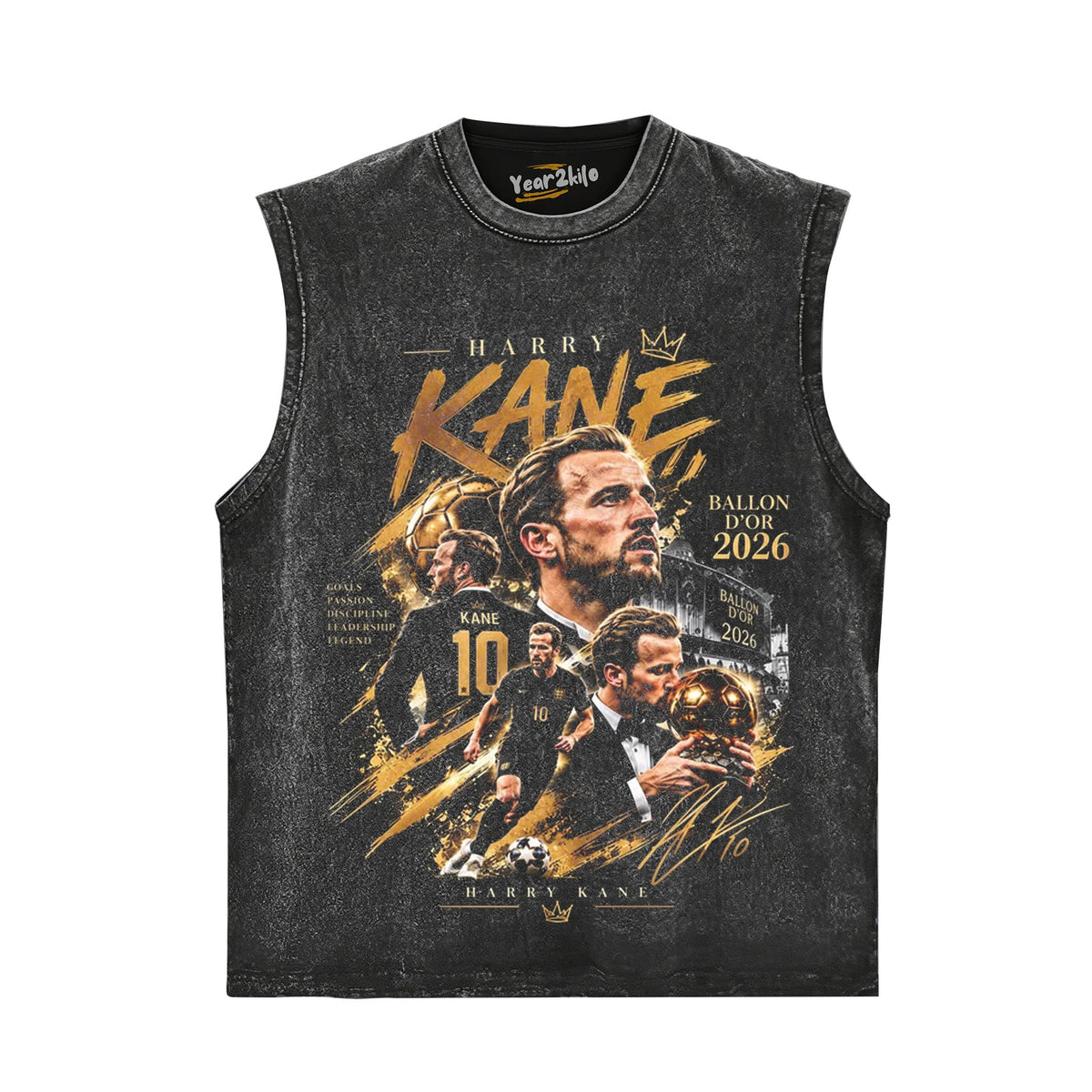 HARRY KANE BALLON D'OR V2 TANK TOP & TEE & LONG SLEEVE & LAYERED LS & HOODIE