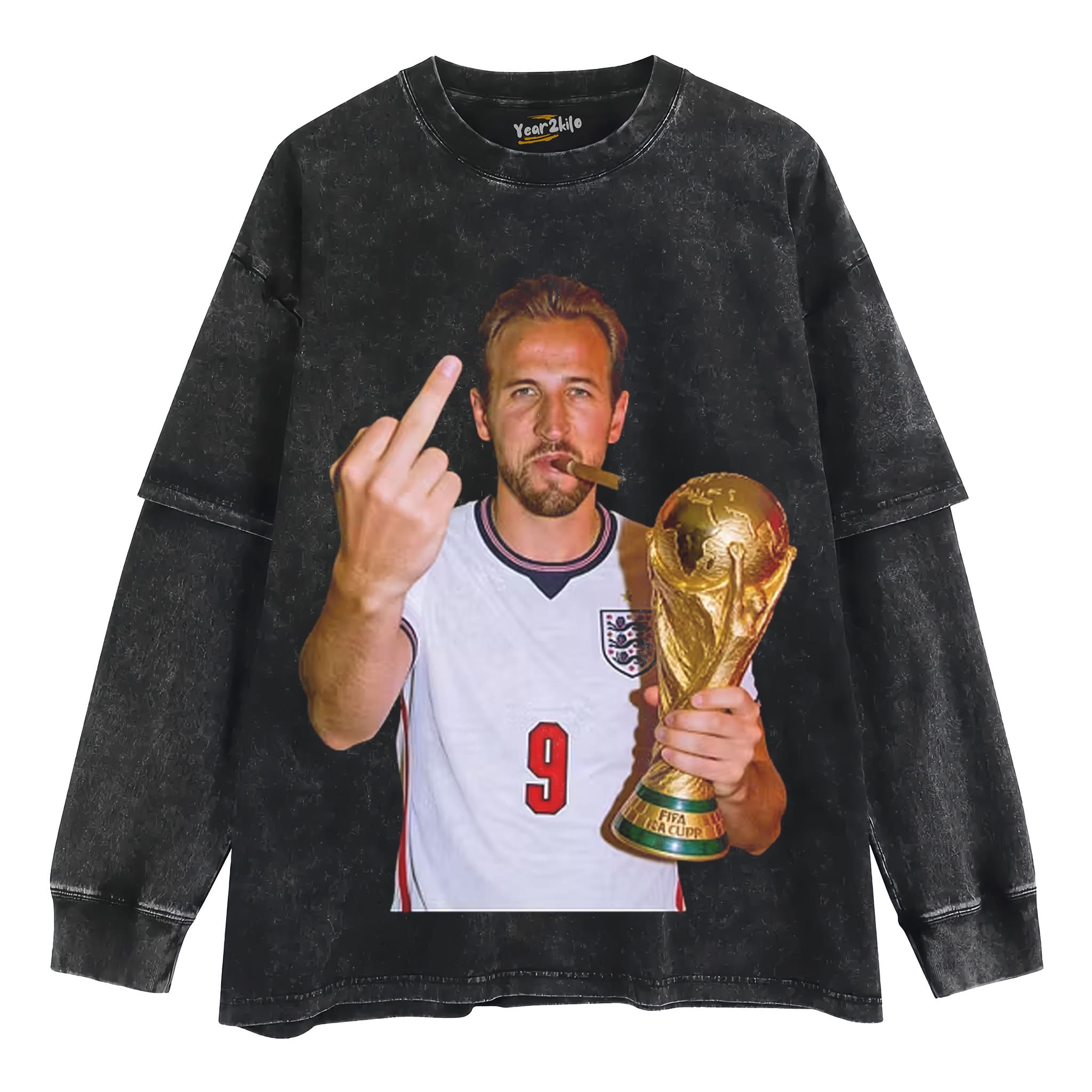 HARRY KANE ENGLAND TANK TOP & TEE & LONG SLEEVE & LAYERED LS & HOODIE
