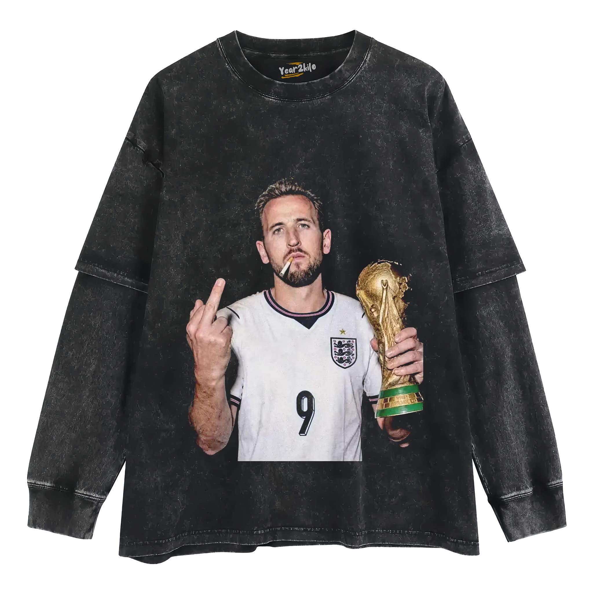 HARRY KANE ENGLAND V2 TANK TOP & TEE & LONG SLEEVE & LAYERED LS & HOODIE